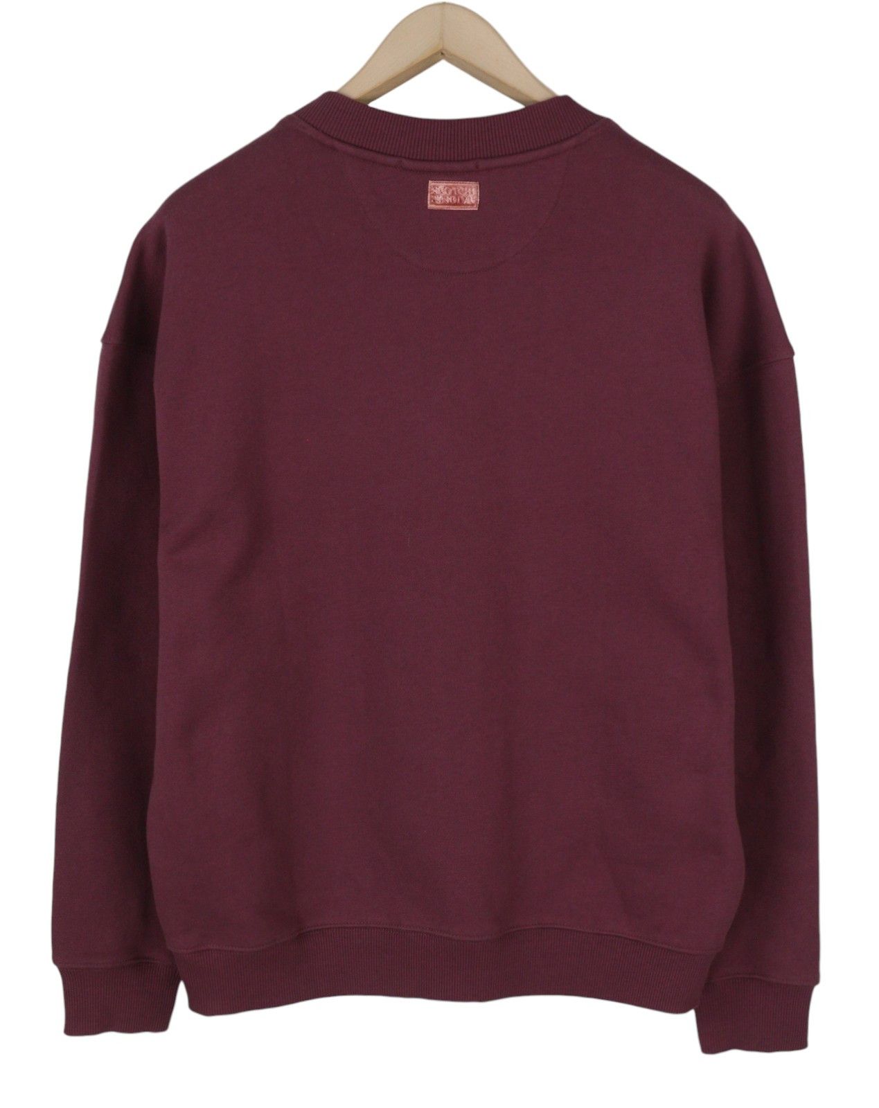 Scotch & Soda M Burgundy Button-Up Oversized Cardigan 88544 Size US M / EU 48-50 / 2 - 2 Thumbnail