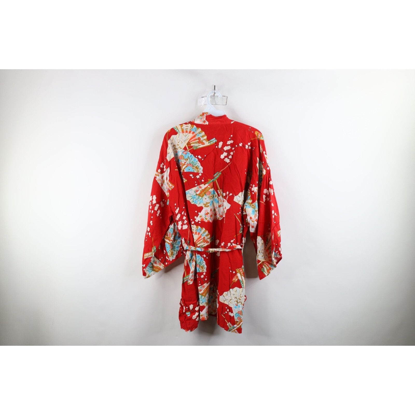 Vintage Vintage 90s Streetwear Rayon Japan Belted Kimono Robe Size L / US 10 / IT 46 - 13 Thumbnail
