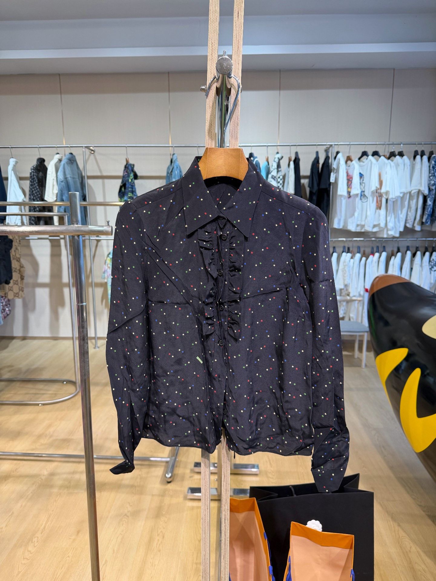 Miu Miu MIU MIU Colorful Star Print Shirt Size XS / US 0-2 / IT 36-38 - 1 Thumbnail