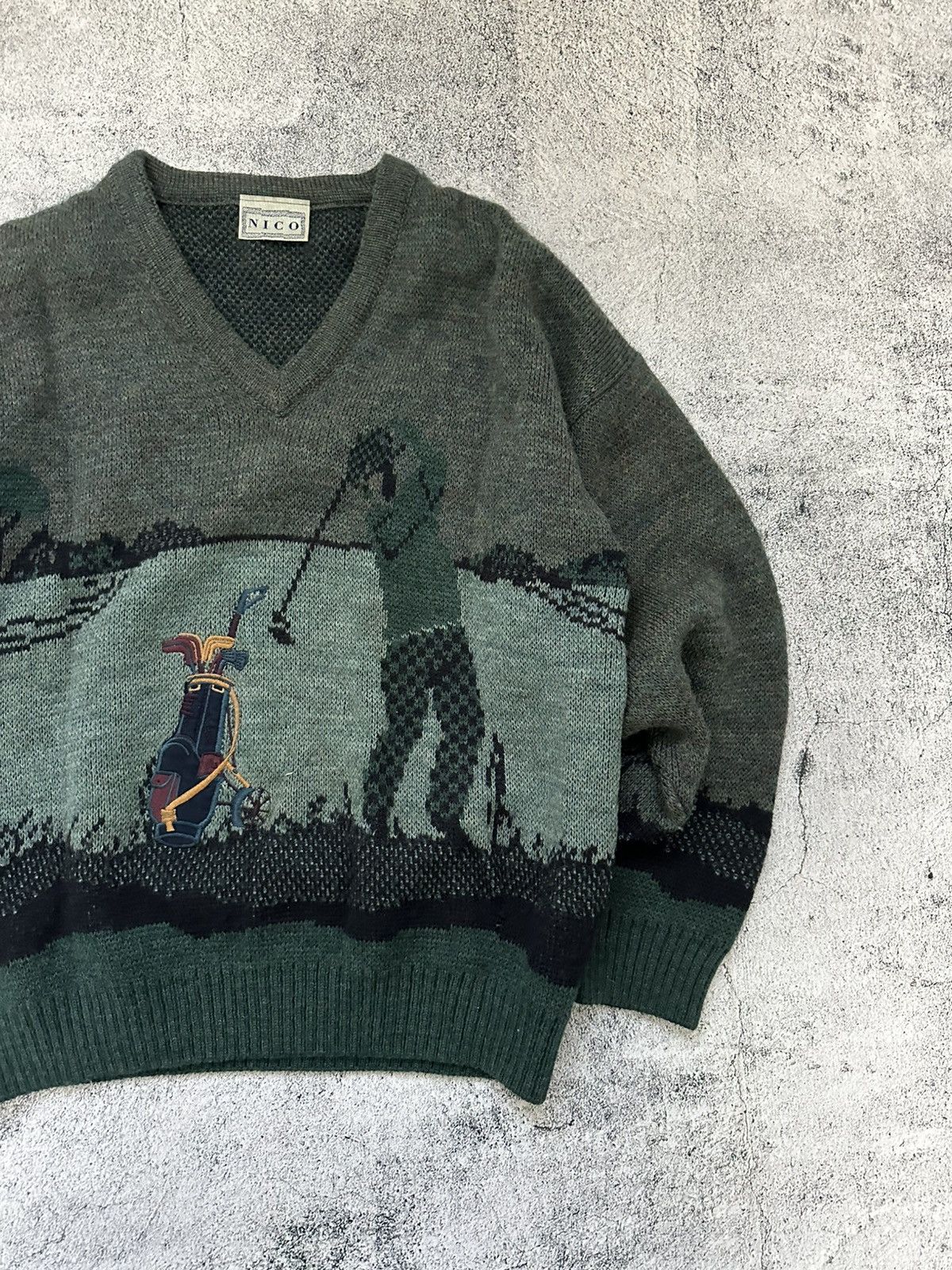 Vintage Polo Ralph Style Golf Man Nico Wool Sweater Knit Size US M / EU 48-50 / 2 - 4 Thumbnail