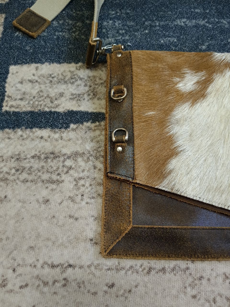 Leather × Vintage CAL PRODUCED HORSE HAIR LEATHER SLING/CROSBODY Size ONE SIZE - 5 Thumbnail