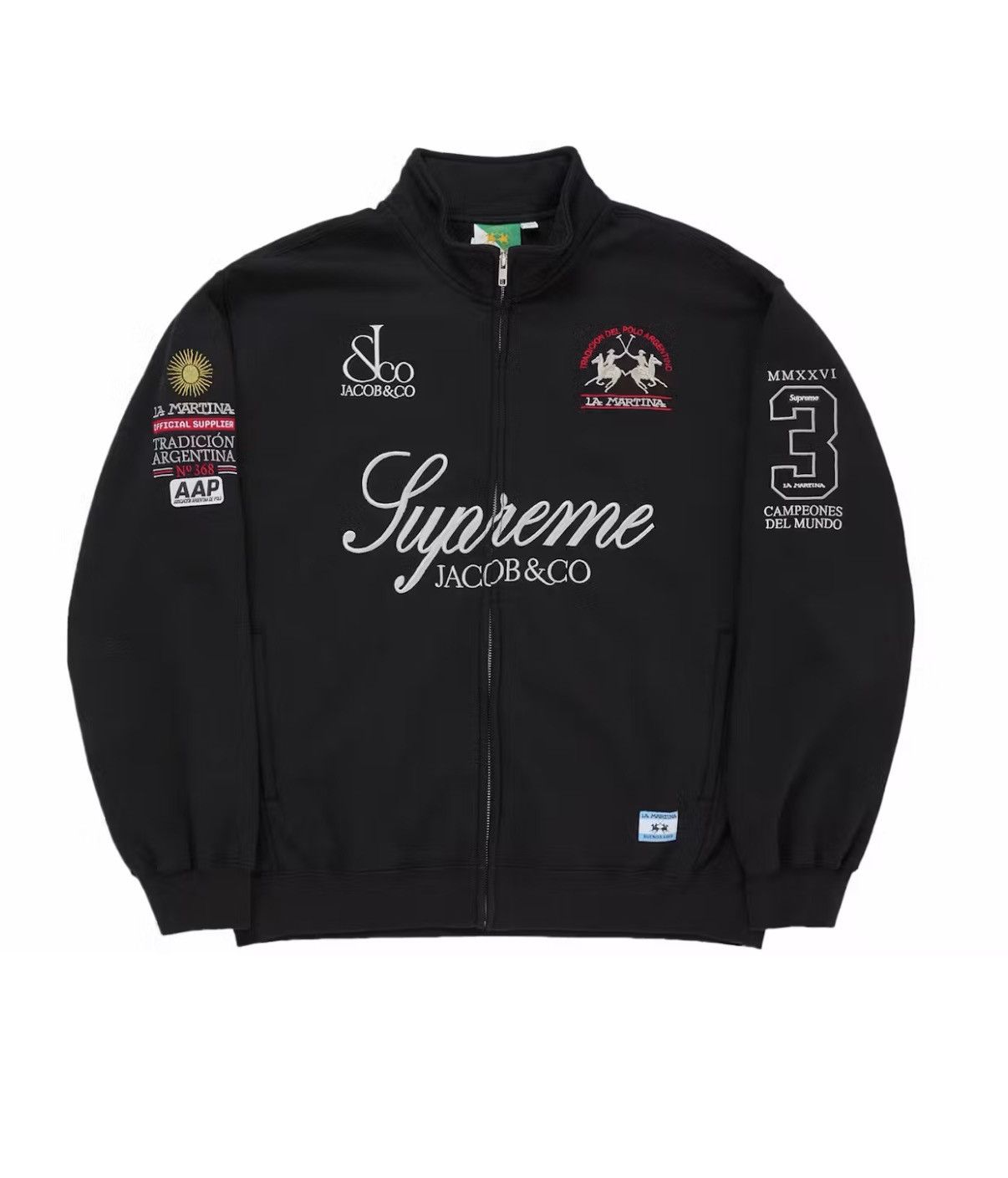 La Martina × Supreme La Martine Jacob & Co Supreme Zip up navy