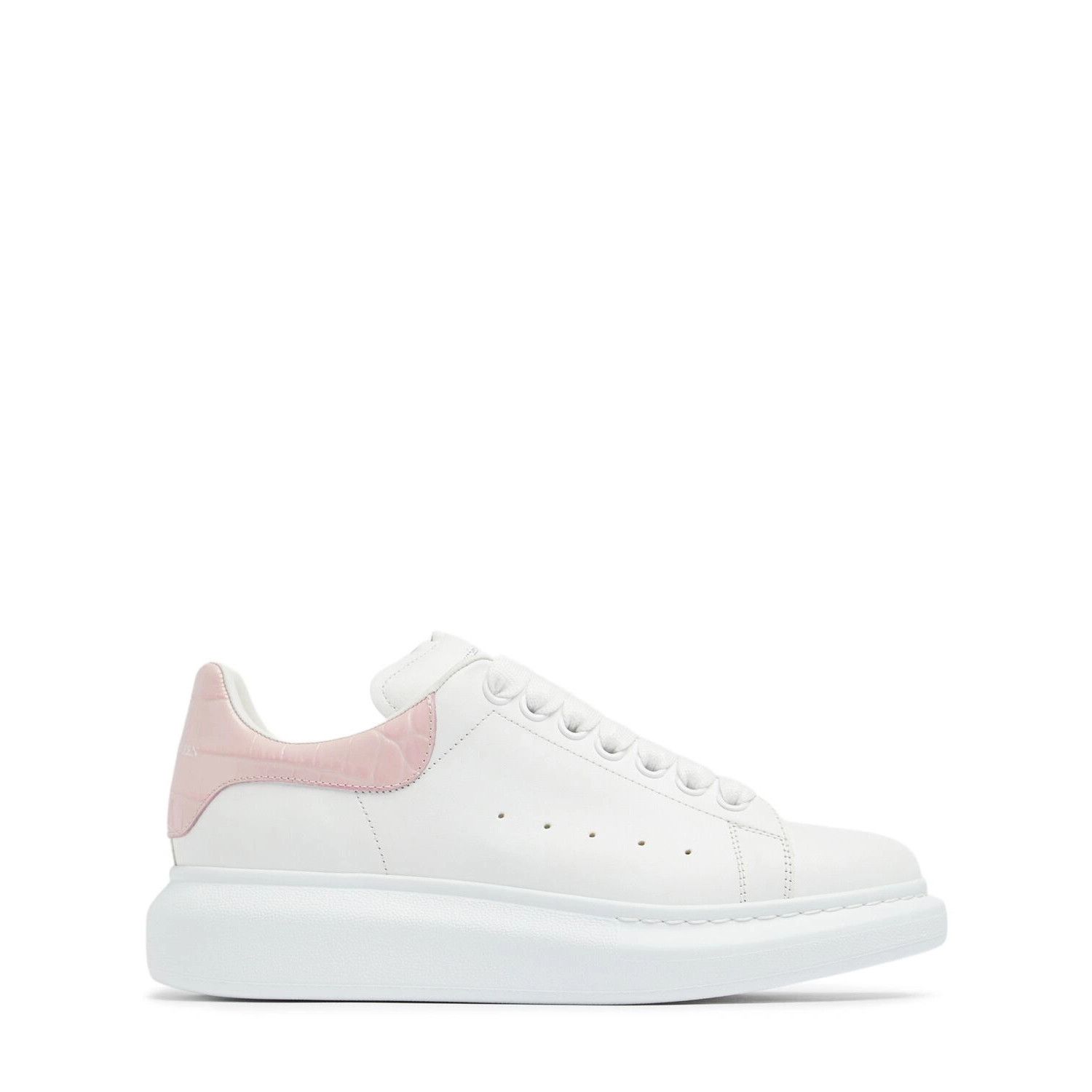 ALEXANDER MCQUEEN Oversized $760 Women's White/Pink Leather