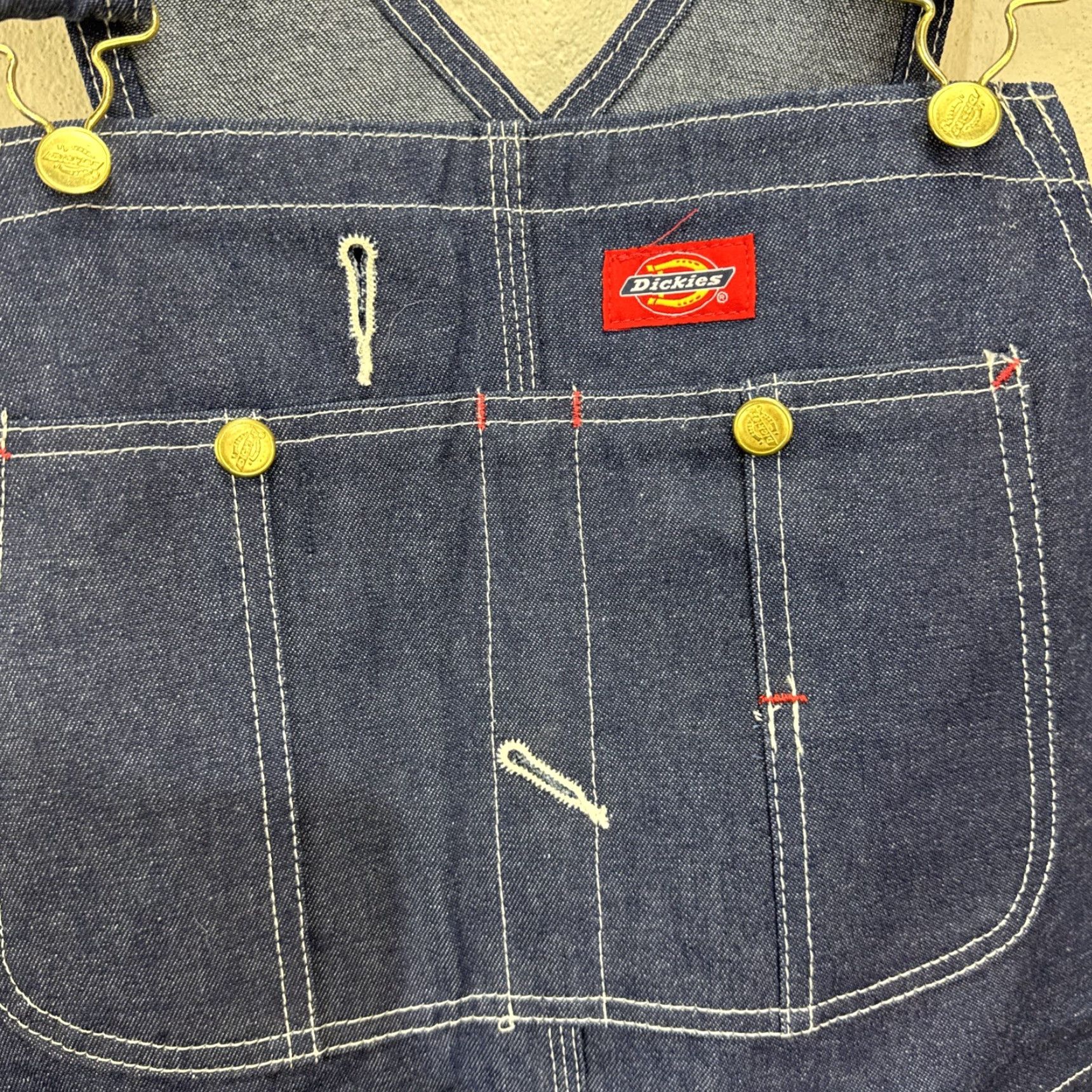 Dickies Dickies Classic Bib Overalls Men 34x32 Black Canvas Carpenter Work Pants Size US 34 / EU 50 - 3 Thumbnail