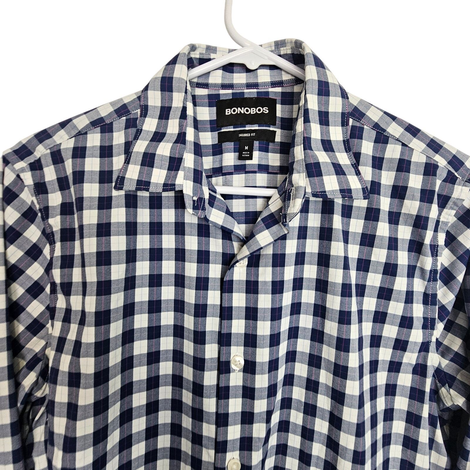 Bonobos Bonobos Mens Checker Dress Shirt Sz M Tailored Fit Career Size US M / EU 48-50 / 2 - 2 Thumbnail