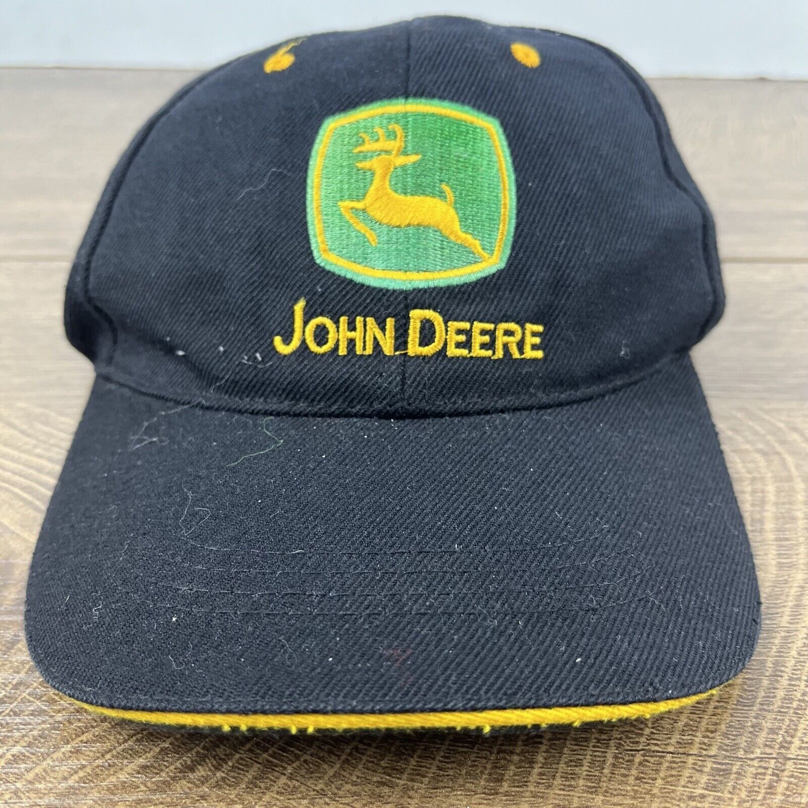 John Deere John Deere Black Hat JD John Deere Black Cap Hat Adjustable Size ONE SIZE - 2 Thumbnail