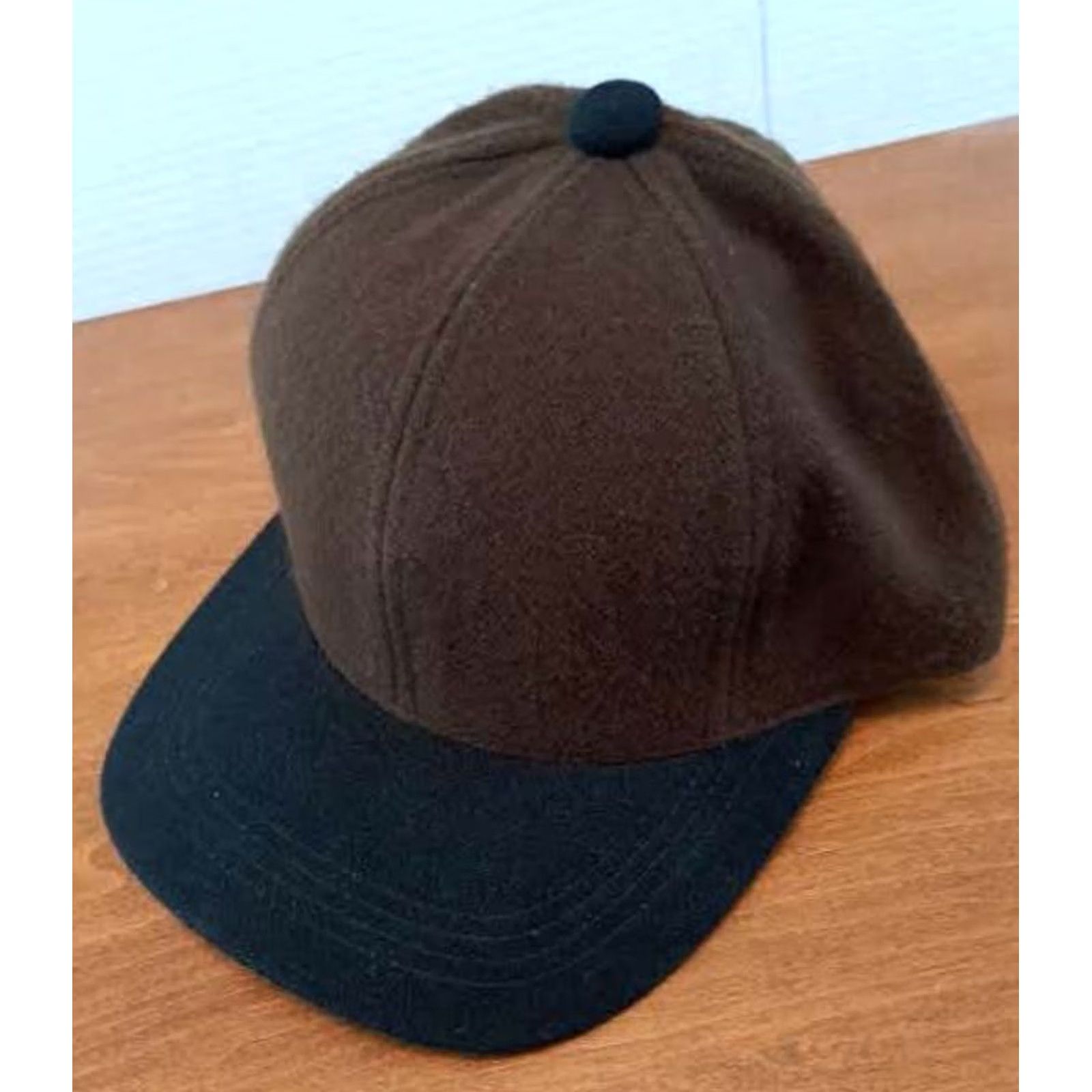 Vintage VINTAGE Cap America Hat Mens Adjustable Brown Blank USA Made with size Strap Size ONE SIZE - 4 Thumbnail