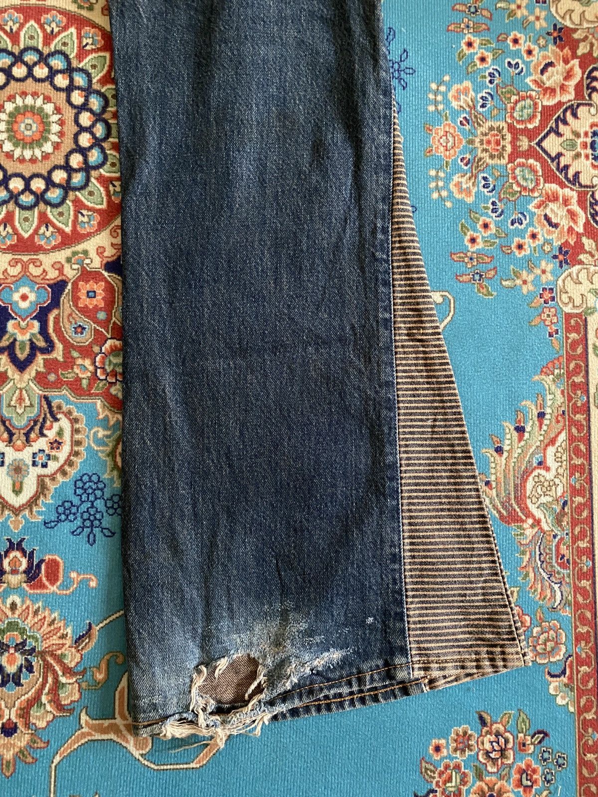 If Six Was Nine Japanese Brand Super Flare Hagi Design Jeans Size US 28 / EU 44 - 10 Thumbnail