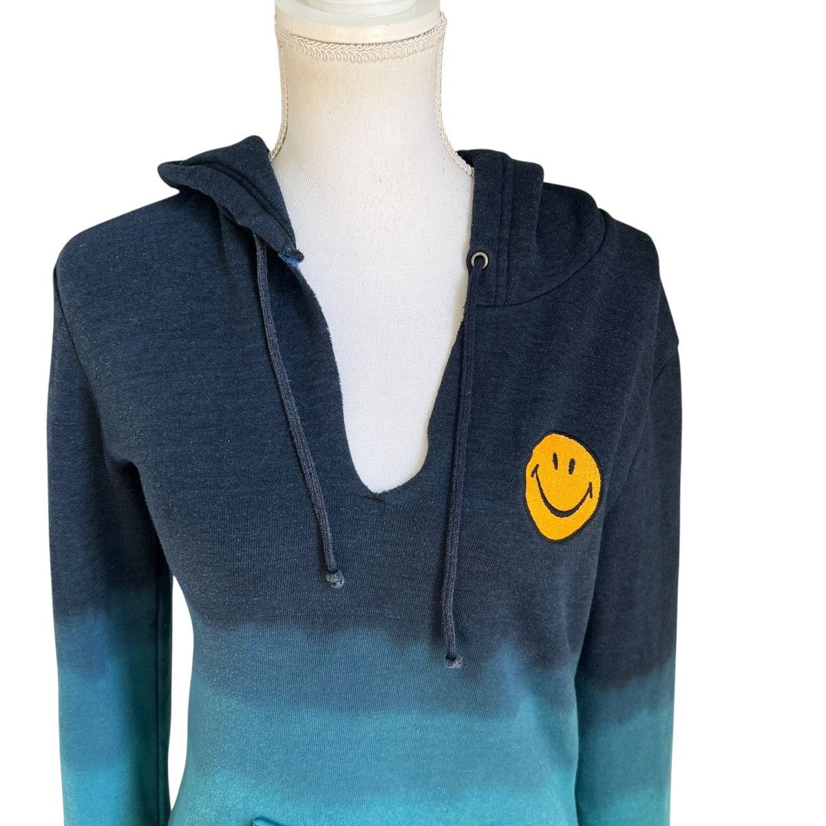 Aviator Nation Aviator Nation Teal Ombre V Neck Hoodie Size S Size S / US 4 / IT 40 - 5 Thumbnail