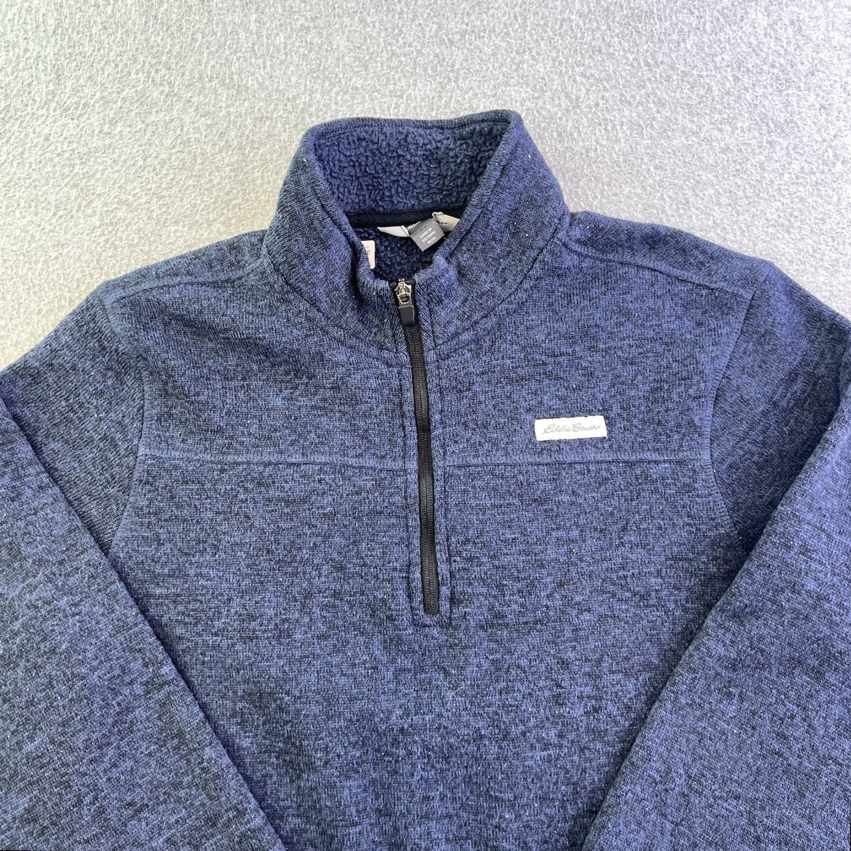 Eddie Bauer Eddie Bauer Sweater Mens Medium Blue Long Sleeve 1/4 Zip Fleece Pullover Adult Size US M / EU 48-50 / 2 - 5 Thumbnail