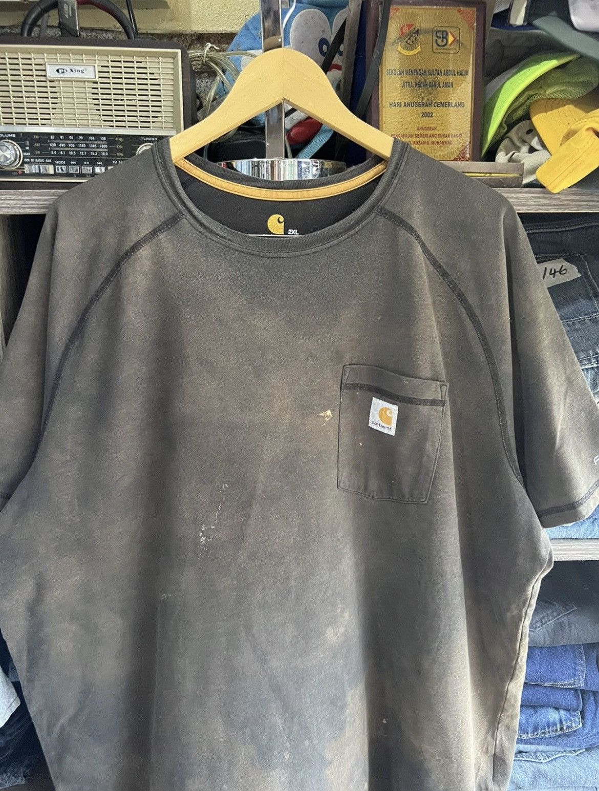 Carhartt 🔥Sun Faded Carhartt Force Pocket Tee Size US XXL / EU 58 / 5 - 6 Thumbnail