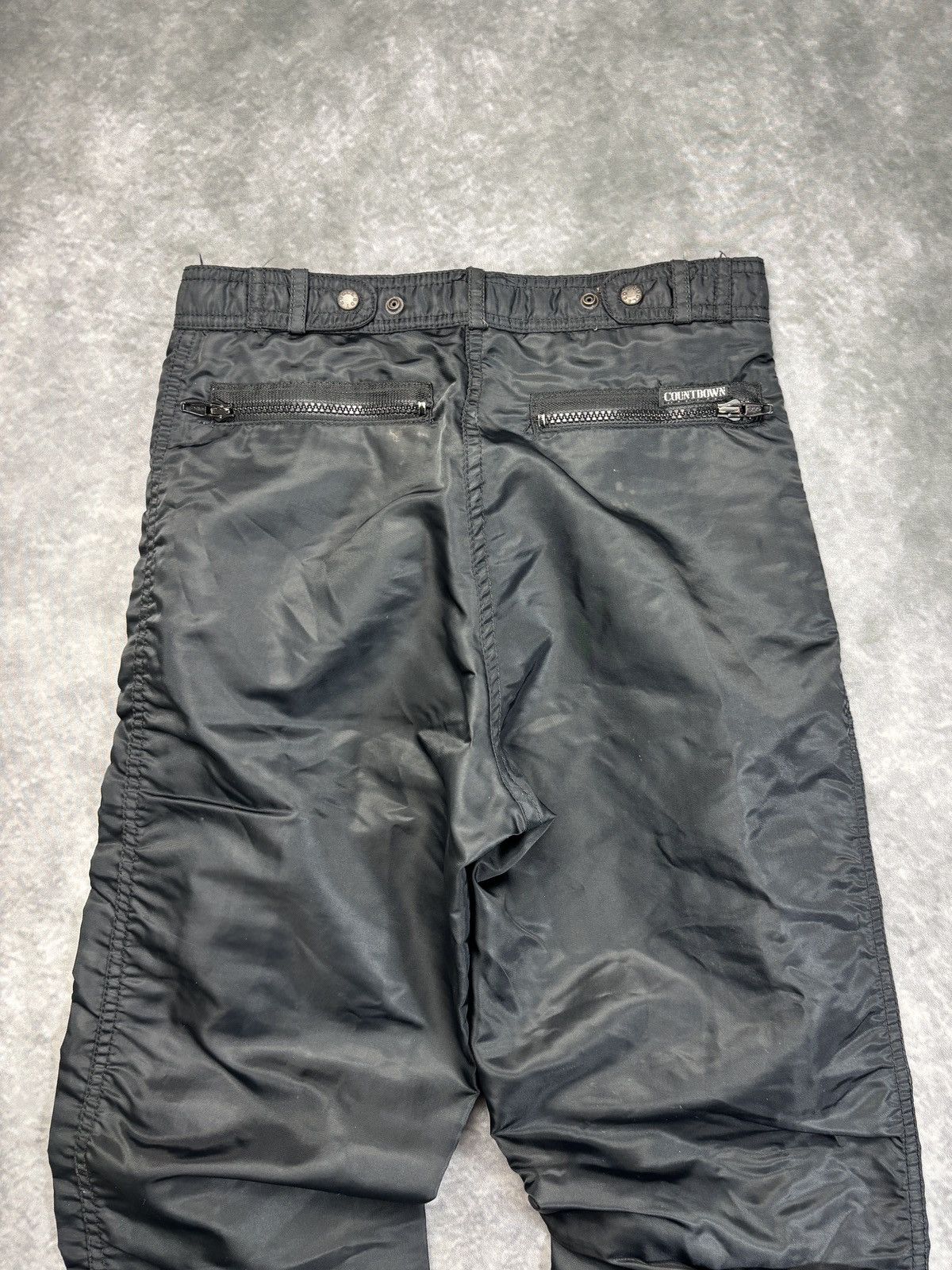 Bugle Boy × Vintage 1990s Bugle Boy Raver Pants Y2K Vintage Nylon Flight Zipper Size 29" - 10 Thumbnail