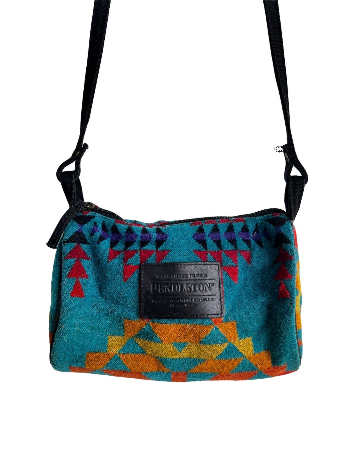 Dry Bones OG Pendleton 🇺🇸 Navajo Printed Wool Small Duffle Gym Bag Size ONE SIZE - 2 Thumbnail