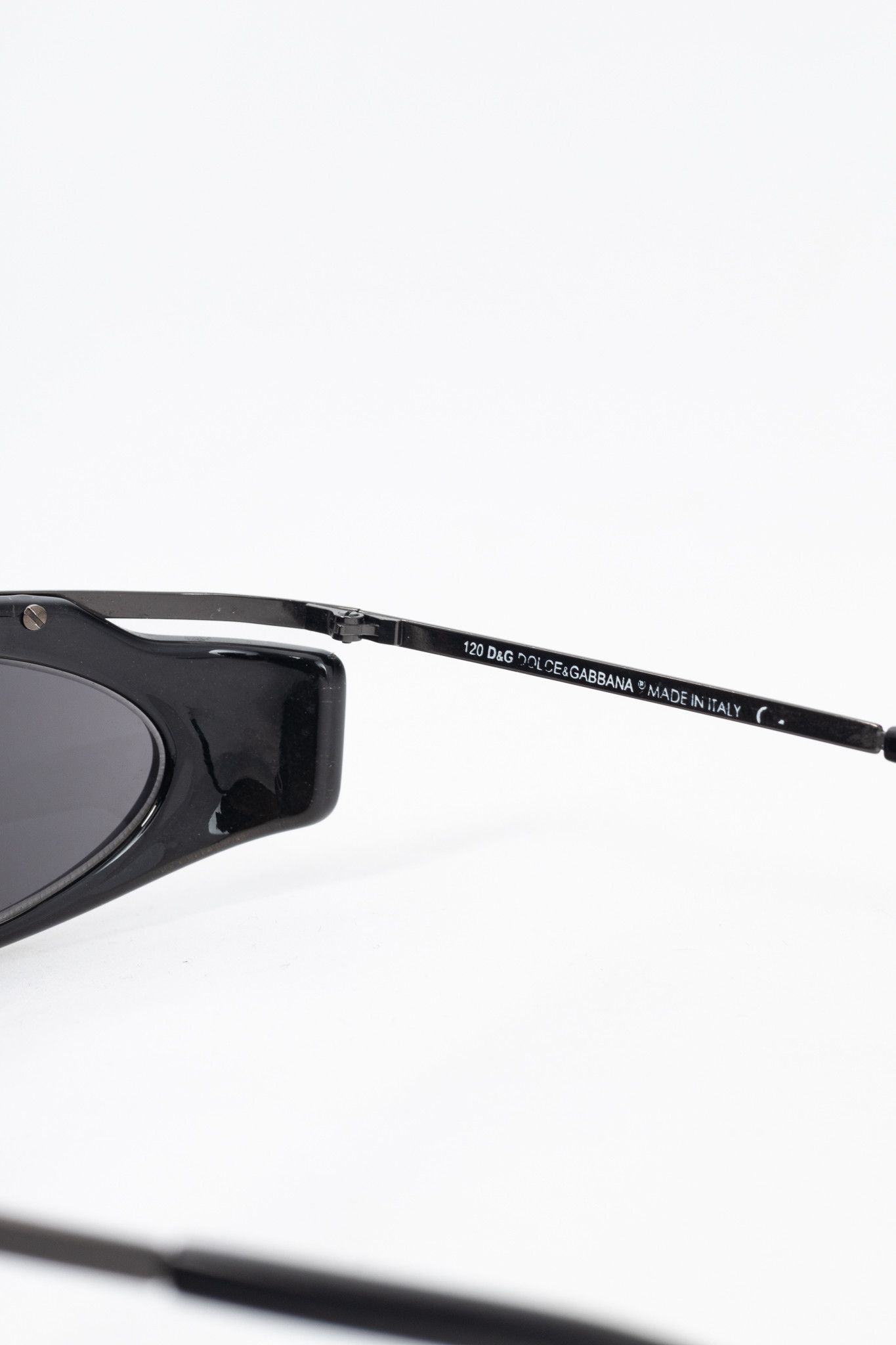 Dolce & Gabbana D&G Dolce & Gabbana Acetate Logo-Temple Wrap Sunglasses Size ONE SIZE - 7 Thumbnail
