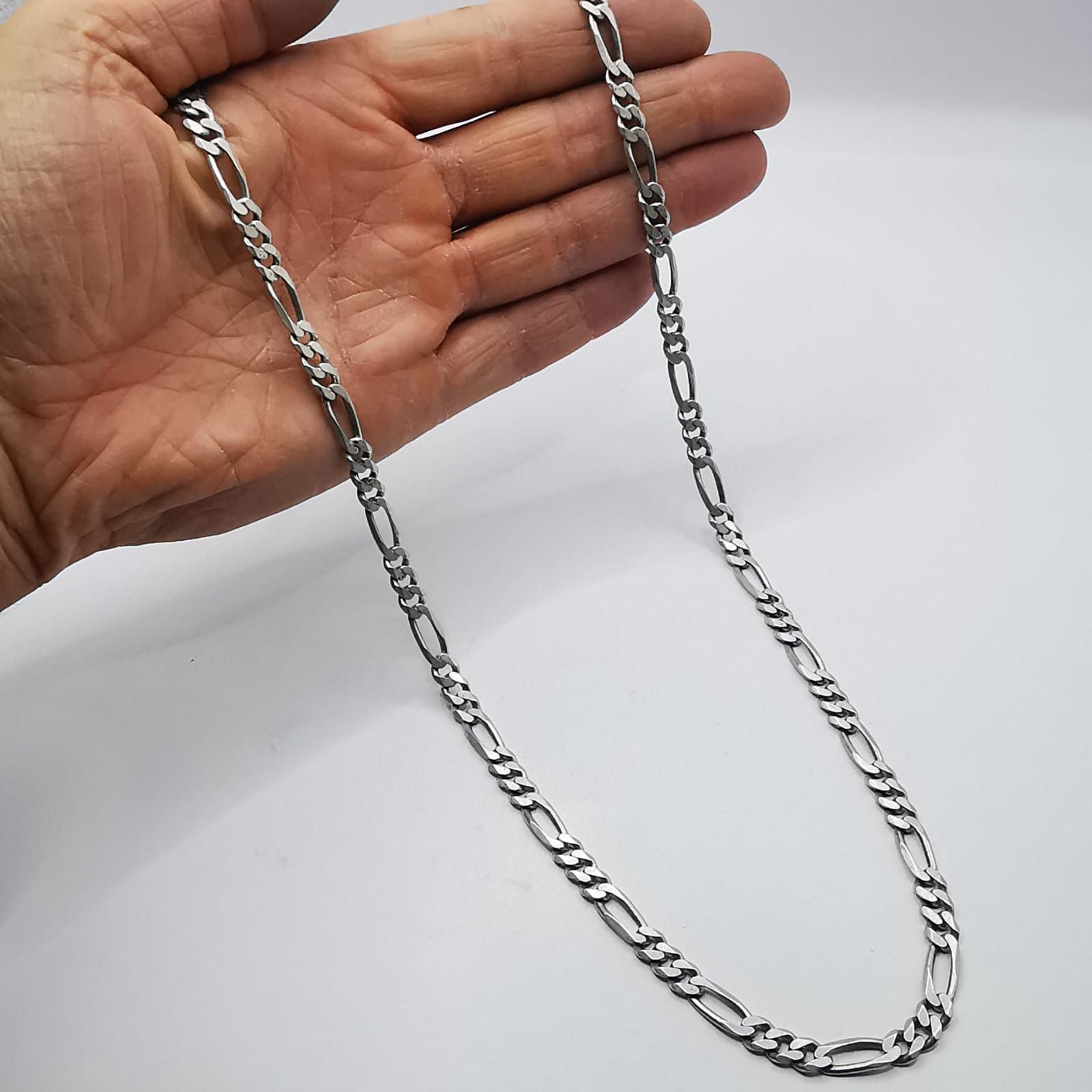 Sterling Silver Vintage Massive Chain 925 Sterling Silver,Signature 42,29g Size ONE SIZE - 3 Thumbnail