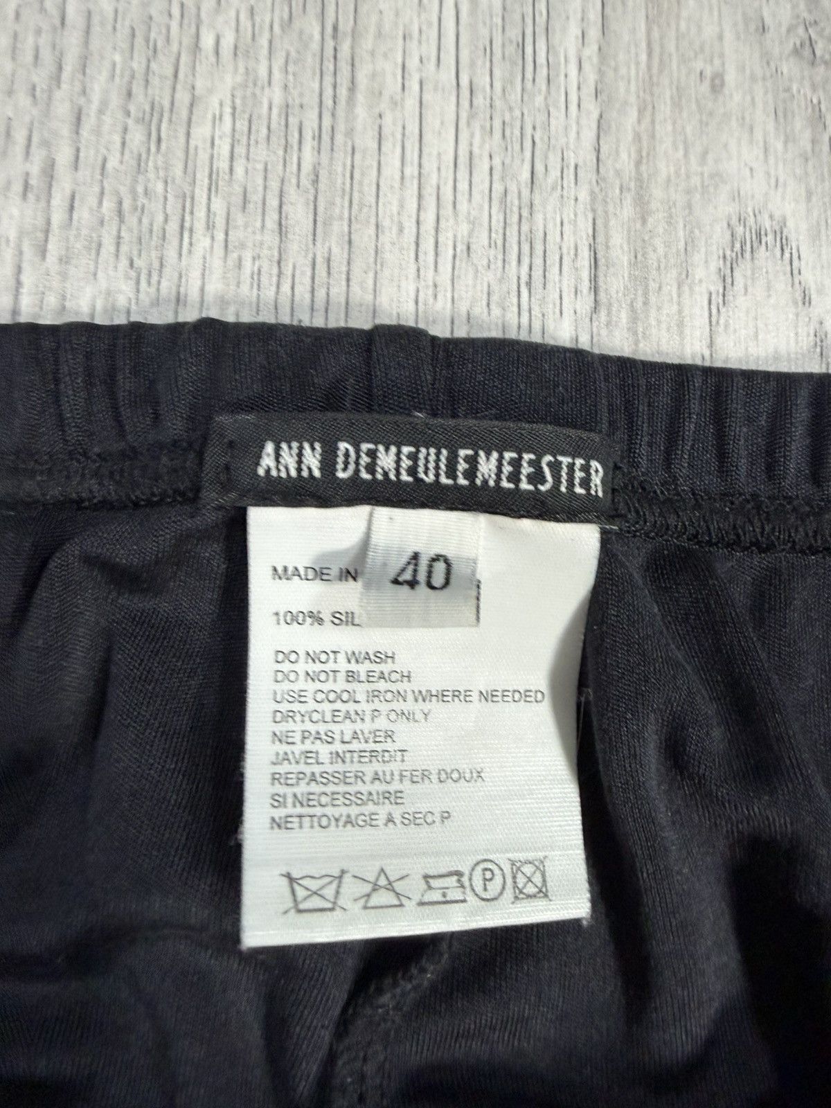 Ann Demeulemeester Ann Demeulemeester Silk Pants Made in Belgium Size 40 Archiv Size 28" / US 6 / IT 42 - 2 Thumbnail