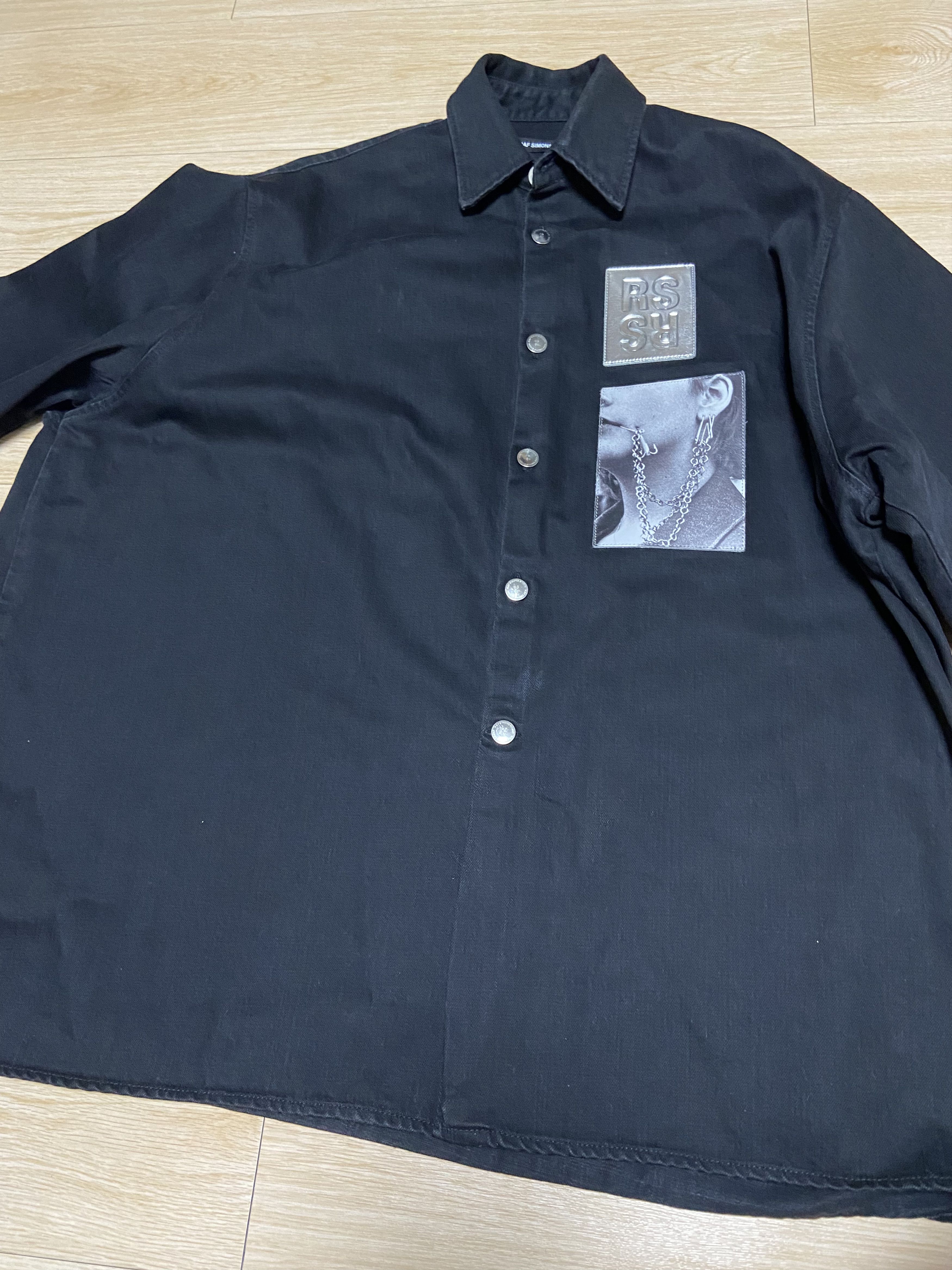 Raf Simons S ss19 oversized big fit Double patch denim shirt jackrt Size US S / EU 44-46 / 1 - 3 Thumbnail