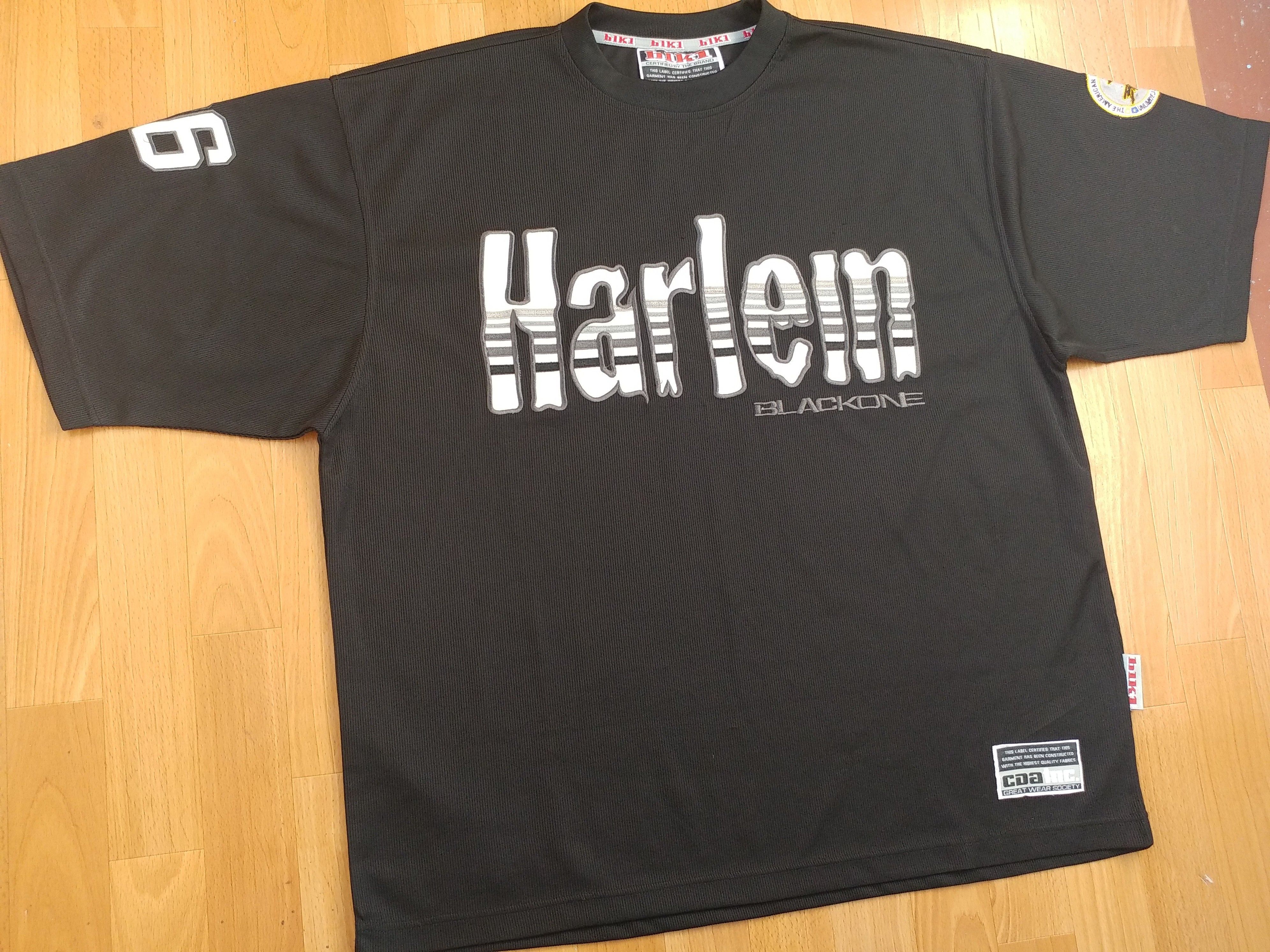 Vintage HARLEM t-shirt, New York jersey vintage NYC skater XXL Size US XXL / EU 58 / 5 - 2 Thumbnail