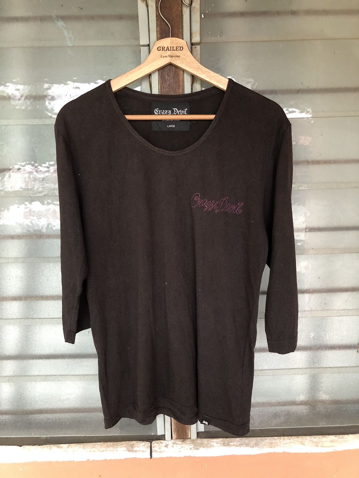 Japanese Brand Vintage Crazy Devil Evolution Japanese Punk Shirt Tee Size L / US 10 / IT 46 - 2 Thumbnail