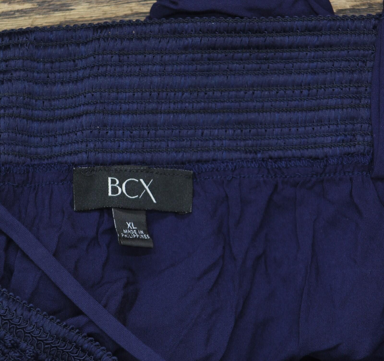 Other Bcx Juniors Off-the-shoulder Romper 64021720299 Navy Blue Xl Size 40" / US 18 - 4 Thumbnail