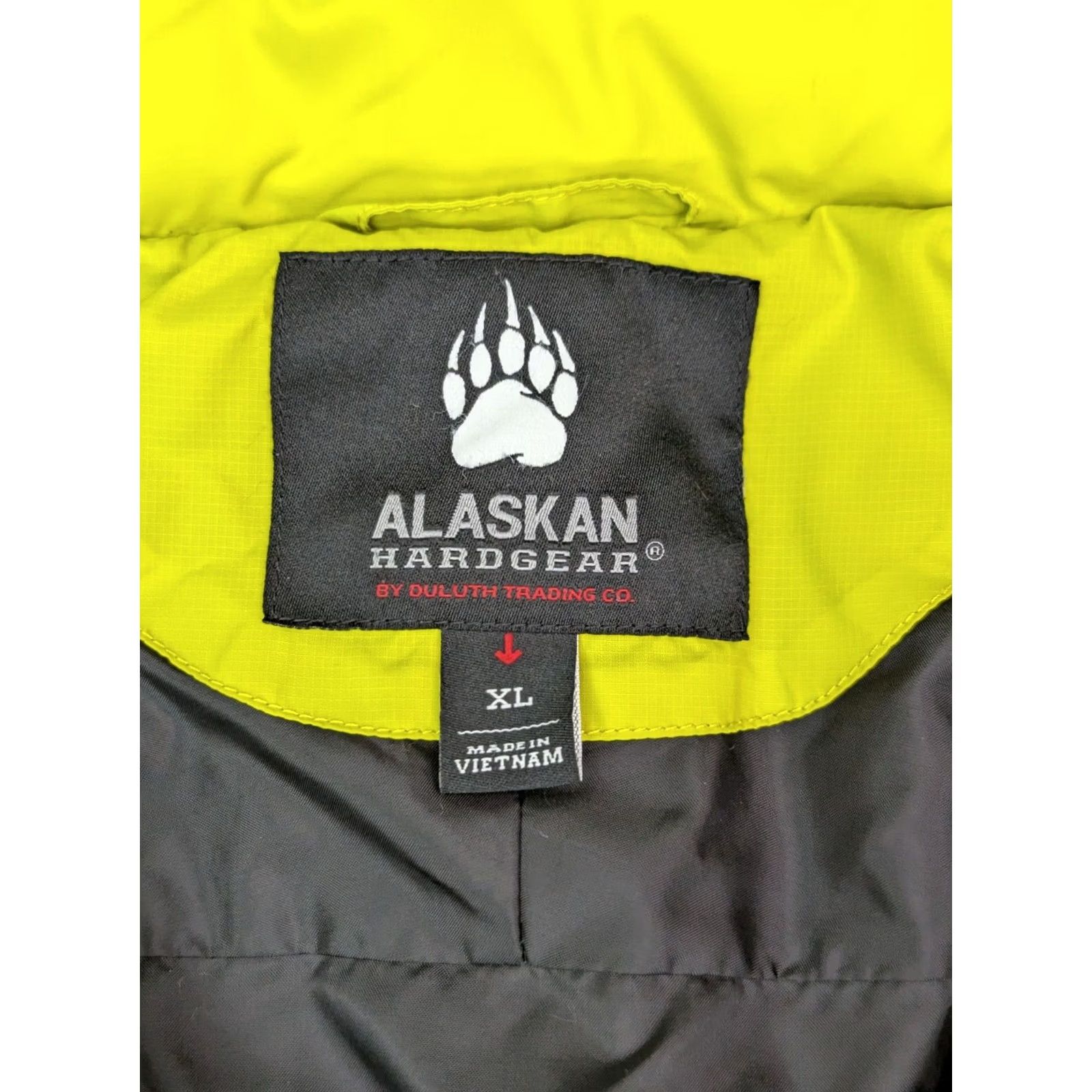 Etro Duluth Alaskan Hardgear Puffer Jacket Men XL Zip Yellow Retro Linen? Size US XL / EU 56 / 4 - 5 Thumbnail