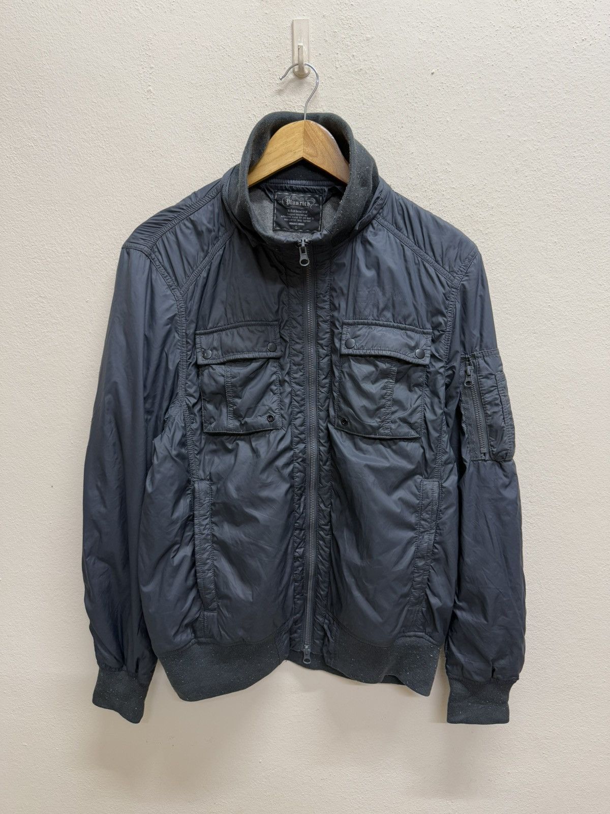 Japanese Brand Plusrich Tactical Bomber Jacket Nylon Size US S / EU 44-46 / 1 - 17 Thumbnail