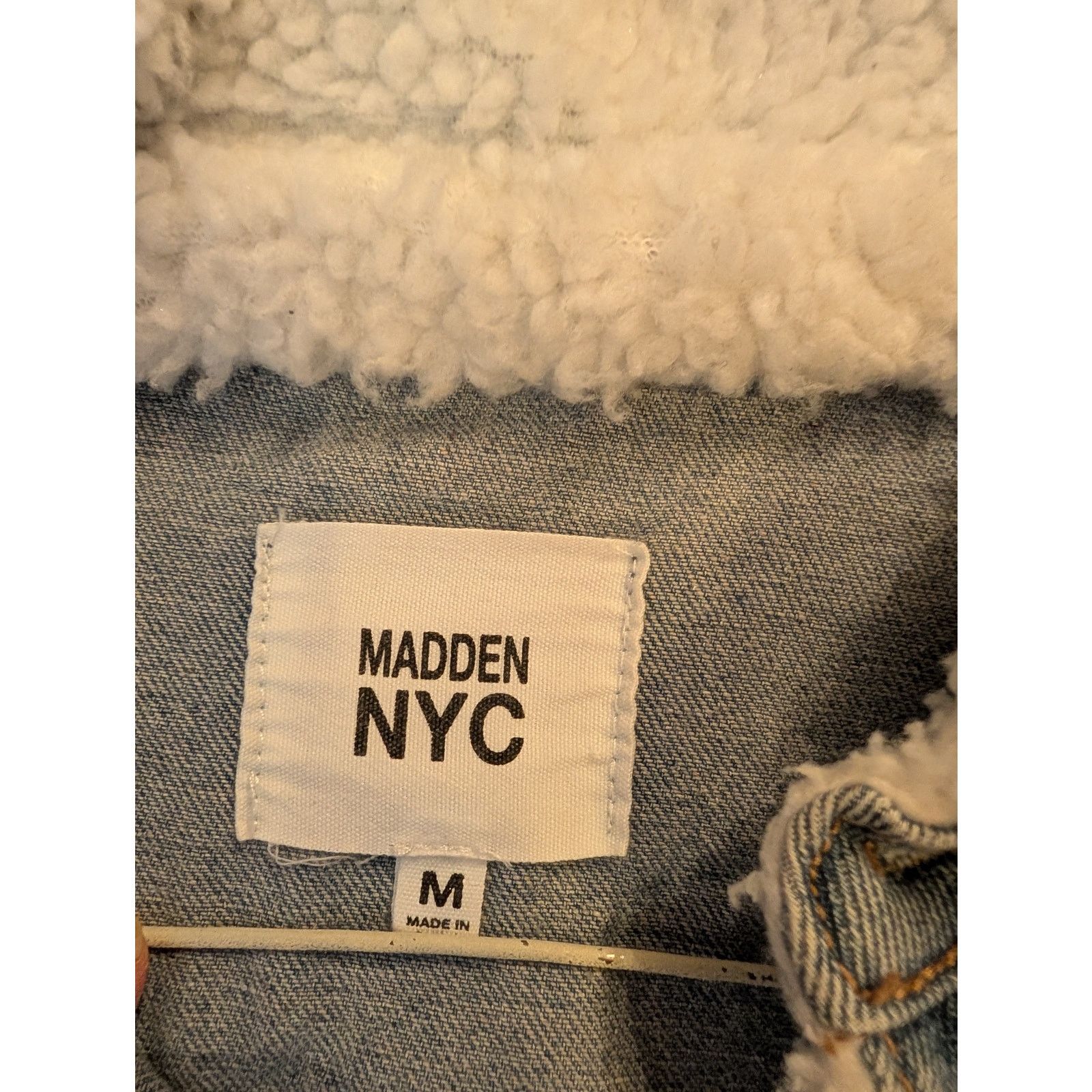 Madden NYC Mens Madden NYC Medium Denim Jeans Jacket Fall Jacket Size US M / EU 48-50 / 2 - 2 Thumbnail
