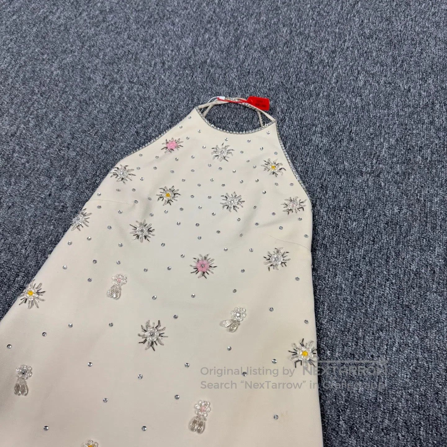 Miu Miu miu miu Hand-crafted drill-cut backless dress with suspend Size M / US 6-8 / IT 42-44 - 4 Thumbnail