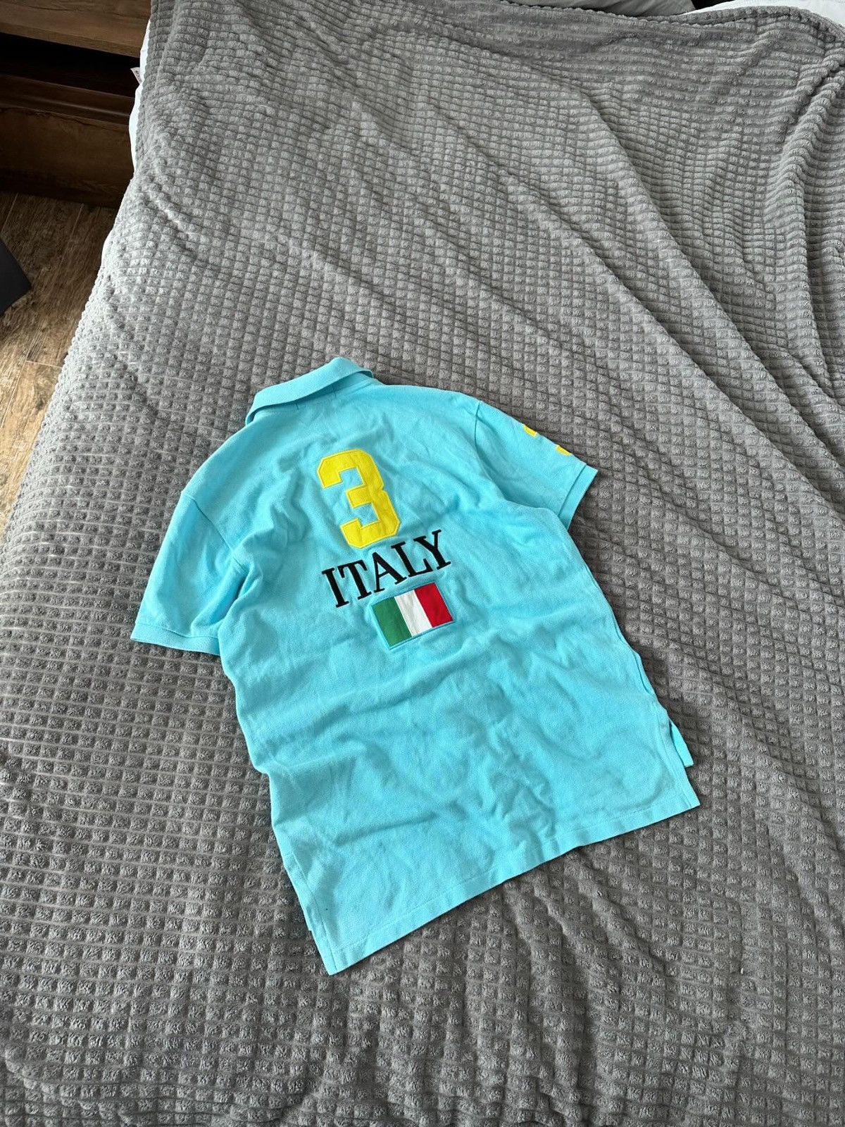 Polo Ralph Lauren × Vintage Vintage polo Ralph Lauren Italy 3 blue logo size M Size US M / EU 48-50 / 2 - 2 Thumbnail