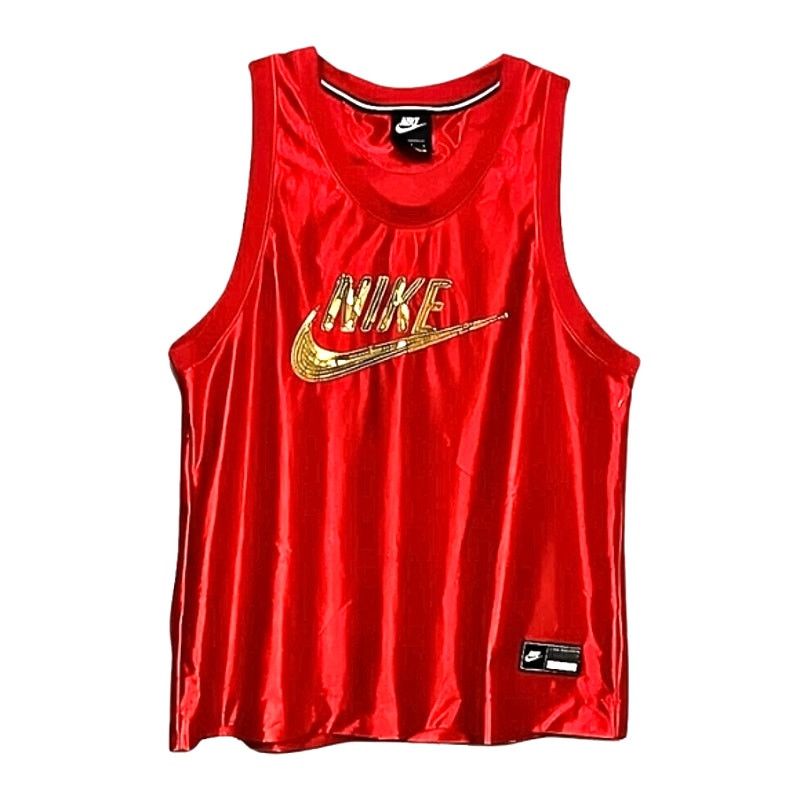 Nike Nike Icon Jersey Tank Top Sequins Gold Red Women's L NWOT Size L / US 10 / IT 46 - 2 Thumbnail