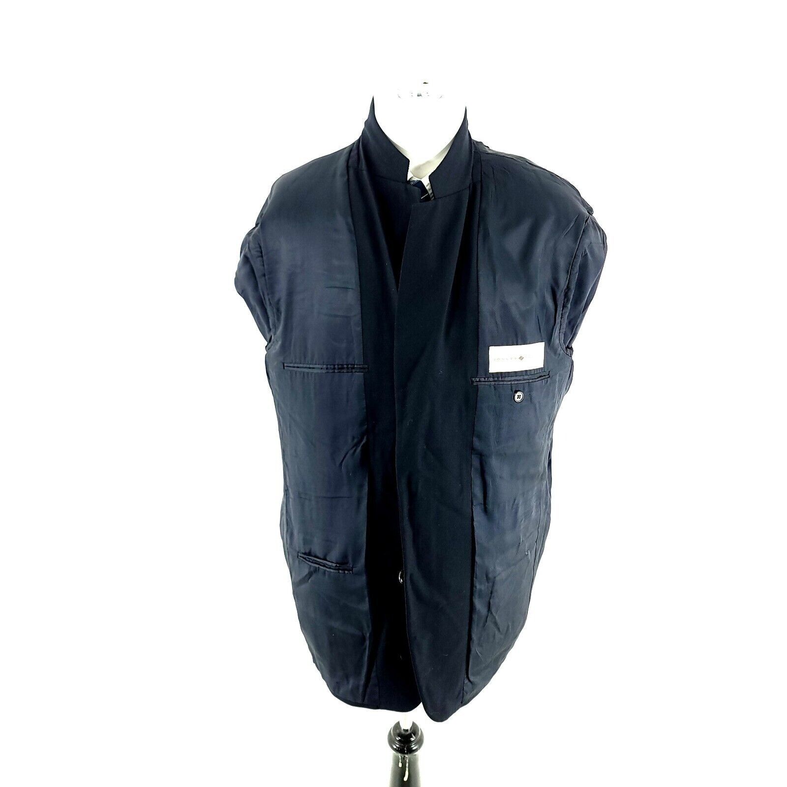 Joseph Abboud DAMAGED Joseph Abboud Wool 2 Button Blazer 42R Blue Size 42R - 9 Thumbnail