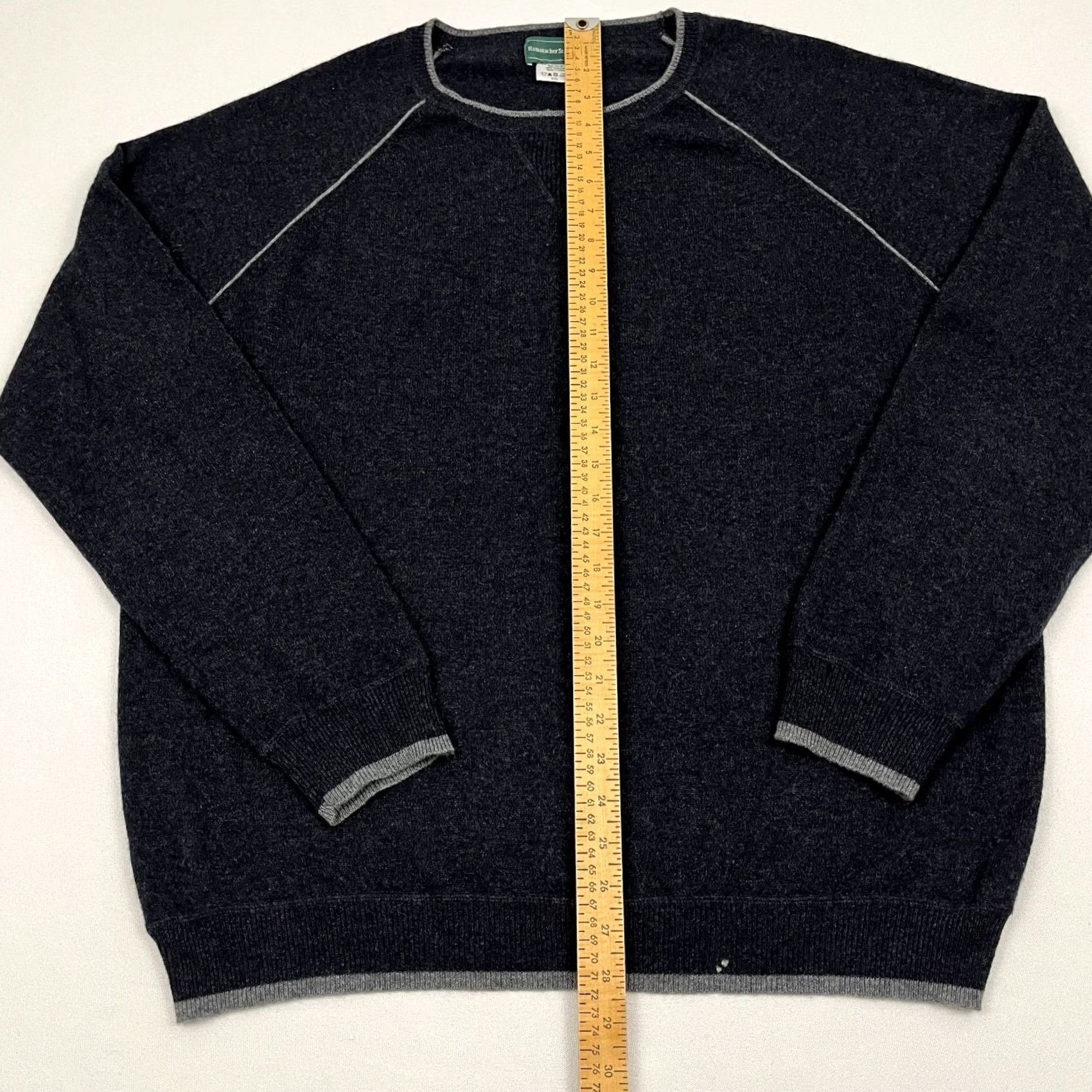 Vintage Hammacher Schlemmer Cashmere Sweater Mens 2XL Blue Old Money Quiet Luxury Pullover Knit Crew Neck Classic Size US XXL / EU 58 / 5 - 3 Thumbnail