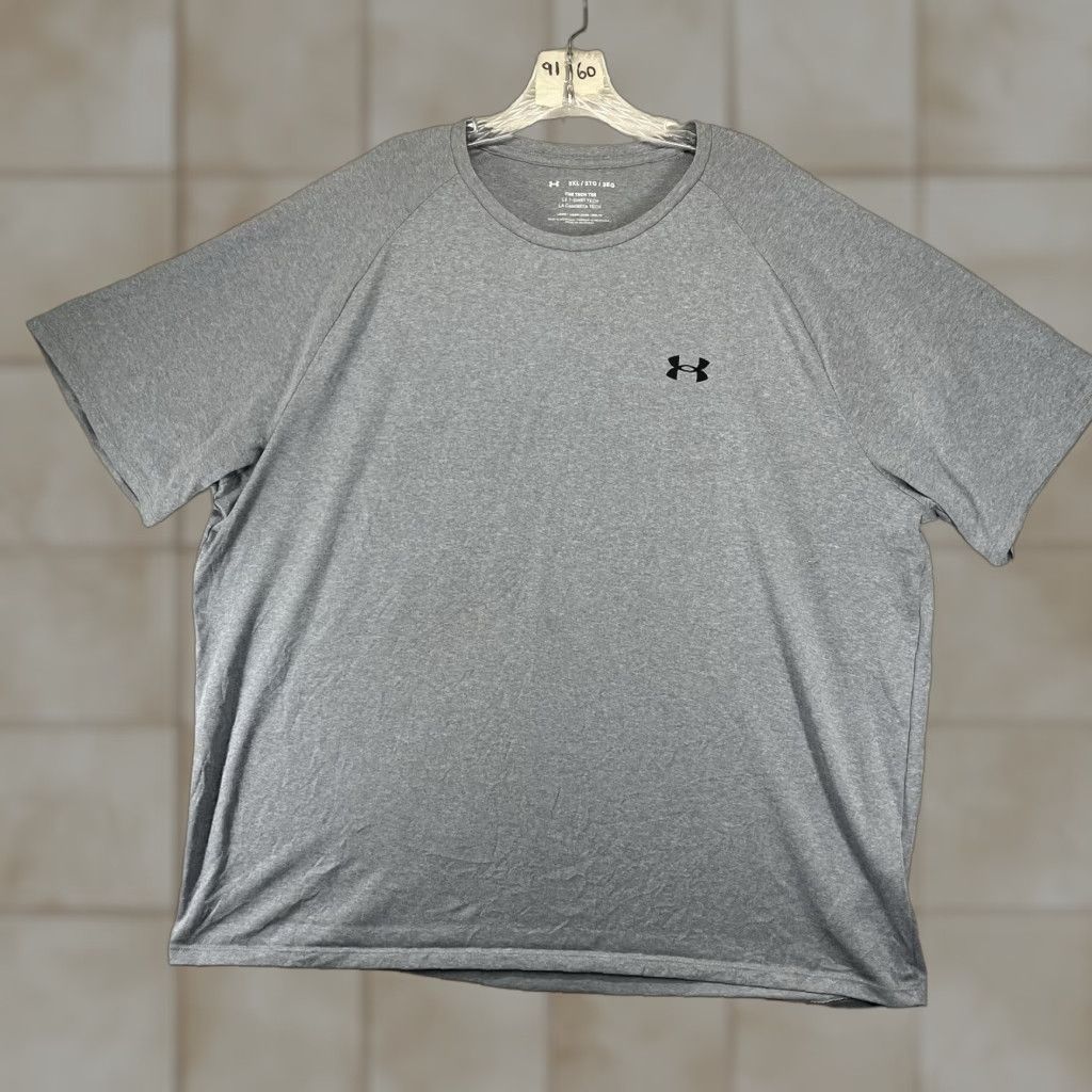 Under Armour Under Armour Shirt Mens 3XL Gray Tech Tee Gym Active Shirt Size US XXL / EU 58 / 5 - 1 Thumbnail