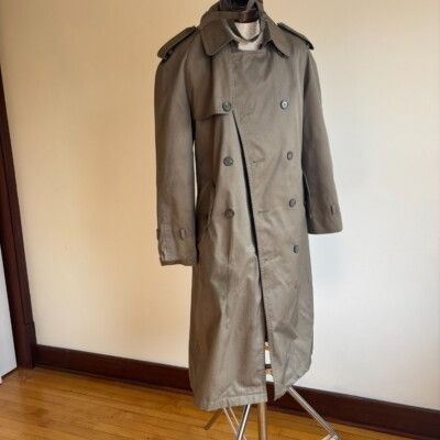 Other Vintage Trench Coat Classic Double Breasted Belted Long Rain Size S / US 4 / IT 40 - 7 Thumbnail