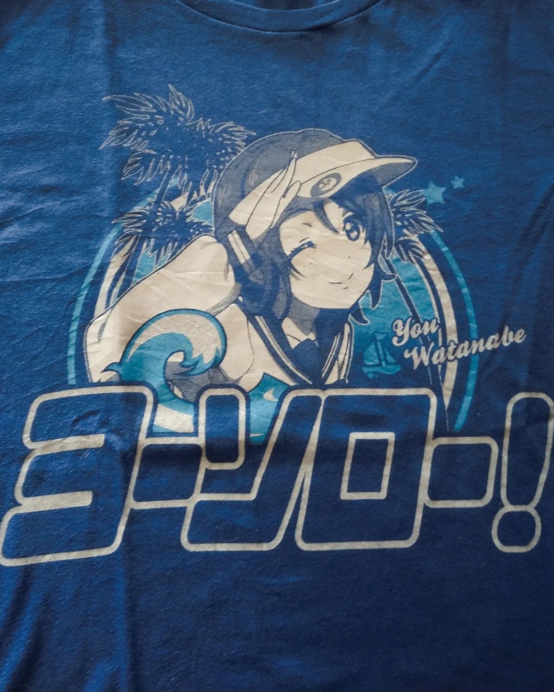 Anime × Japanese Brand Love Live Sunshine! You Watanabe Blue Anime Idol Tees Cospa Size US XL / EU 56 / 4 - 2 Thumbnail