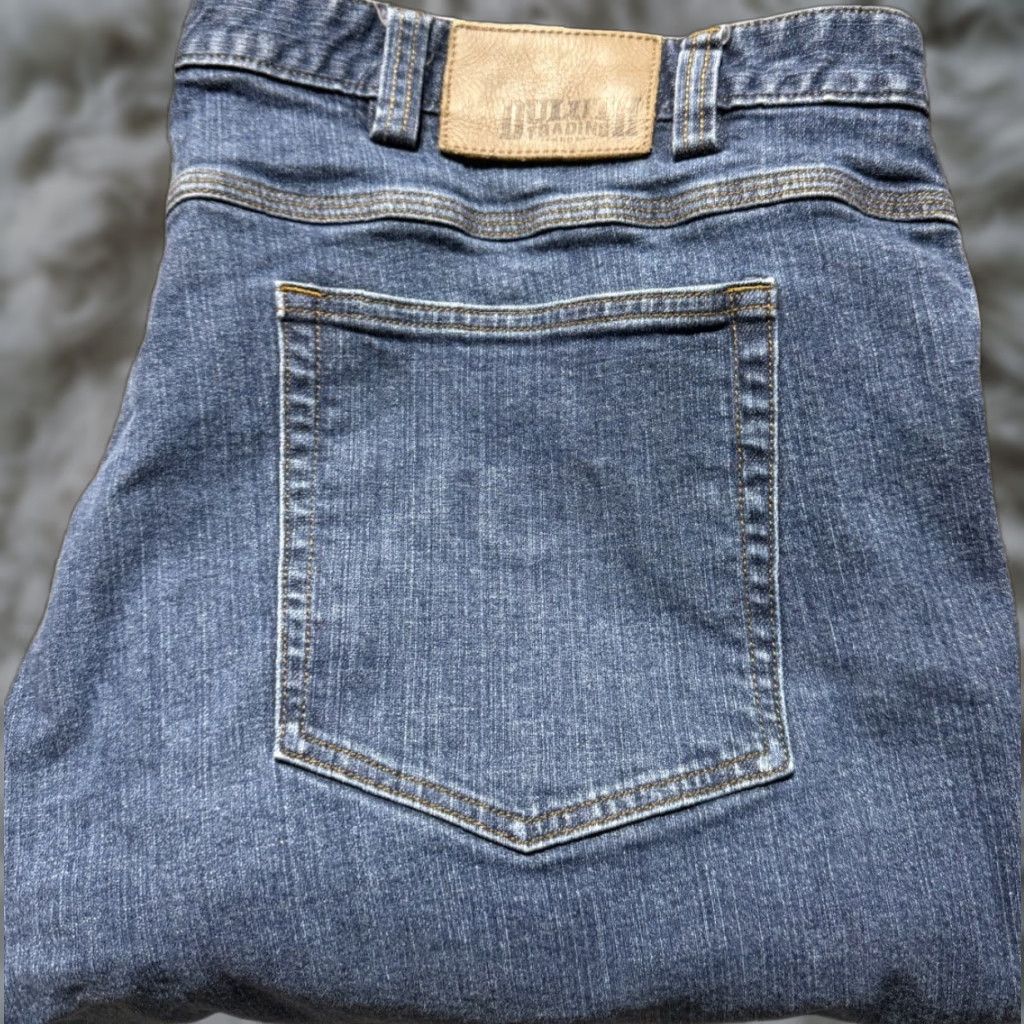 Denime Duluth Flex Ballroom Jeans Men 46 Blue Denim 46 X32 Relaxed Straight 5-Pocket Design Regular Inseam 32 Denim Cotton Jeans Mens Size US 30 / EU 46 - 1 Thumbnail