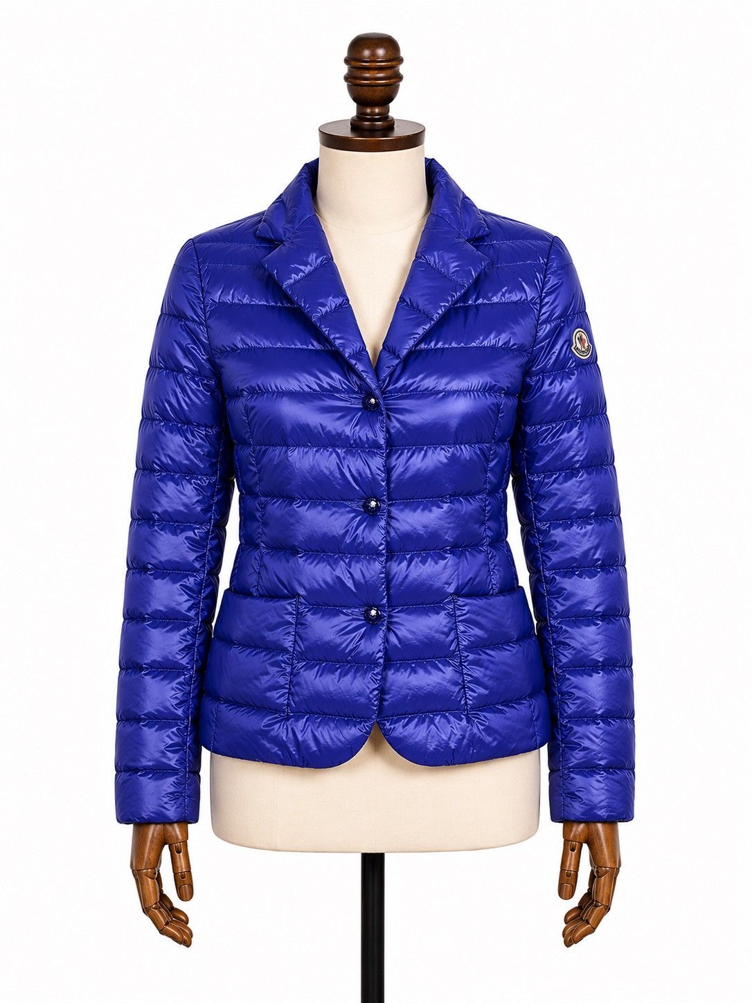 Moncler Women`s Moncler Lisette Ultralight Puffer Blue Jacket Size 1 Size S / US 4 / IT 40 - 1 Thumbnail