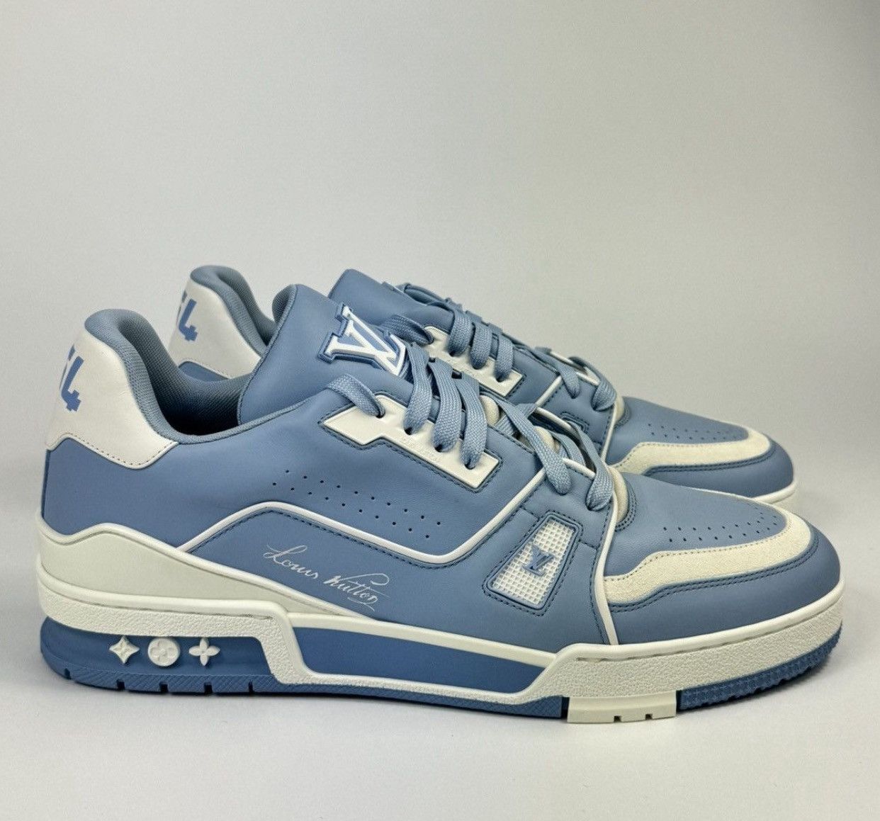 Louis Vuitton #54 SKY BLUE SNEAKERS Size US 11 / EU 44 - 2 Thumbnail