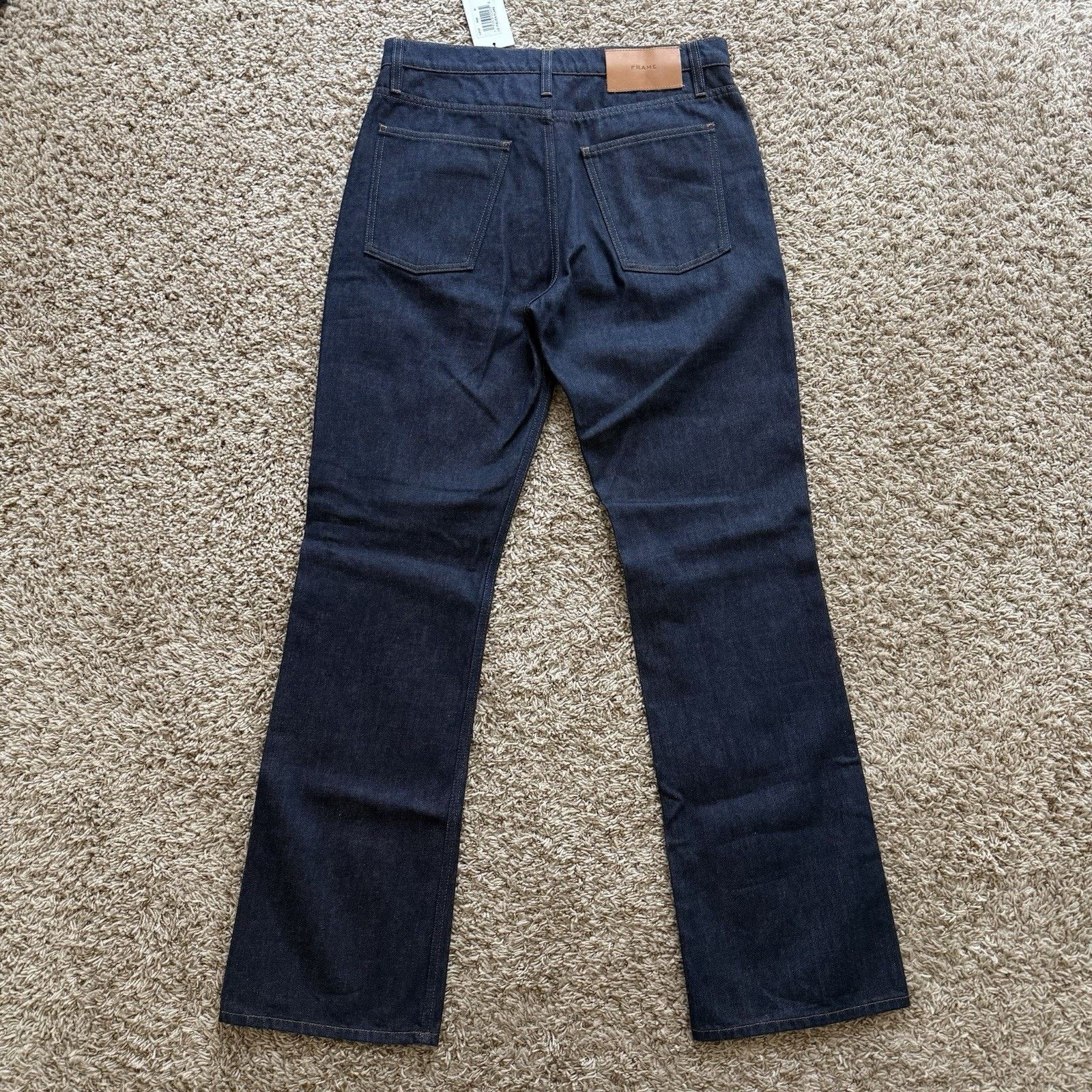 Frame NWT $348 Frame Le Italien Flare Dark Blue Denim Jeans Pants Size 30" / US 8 / IT 44 - 2 Thumbnail