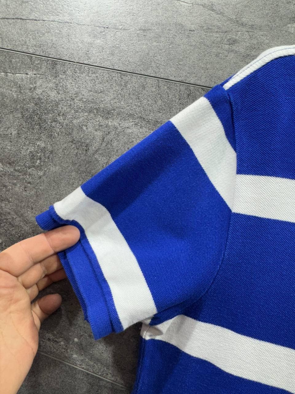 Ralph Lauren Polo Ralph Lauren Navy Blue White Striped Custom Fit Polo Size US M / EU 48-50 / 2 - 6 Thumbnail