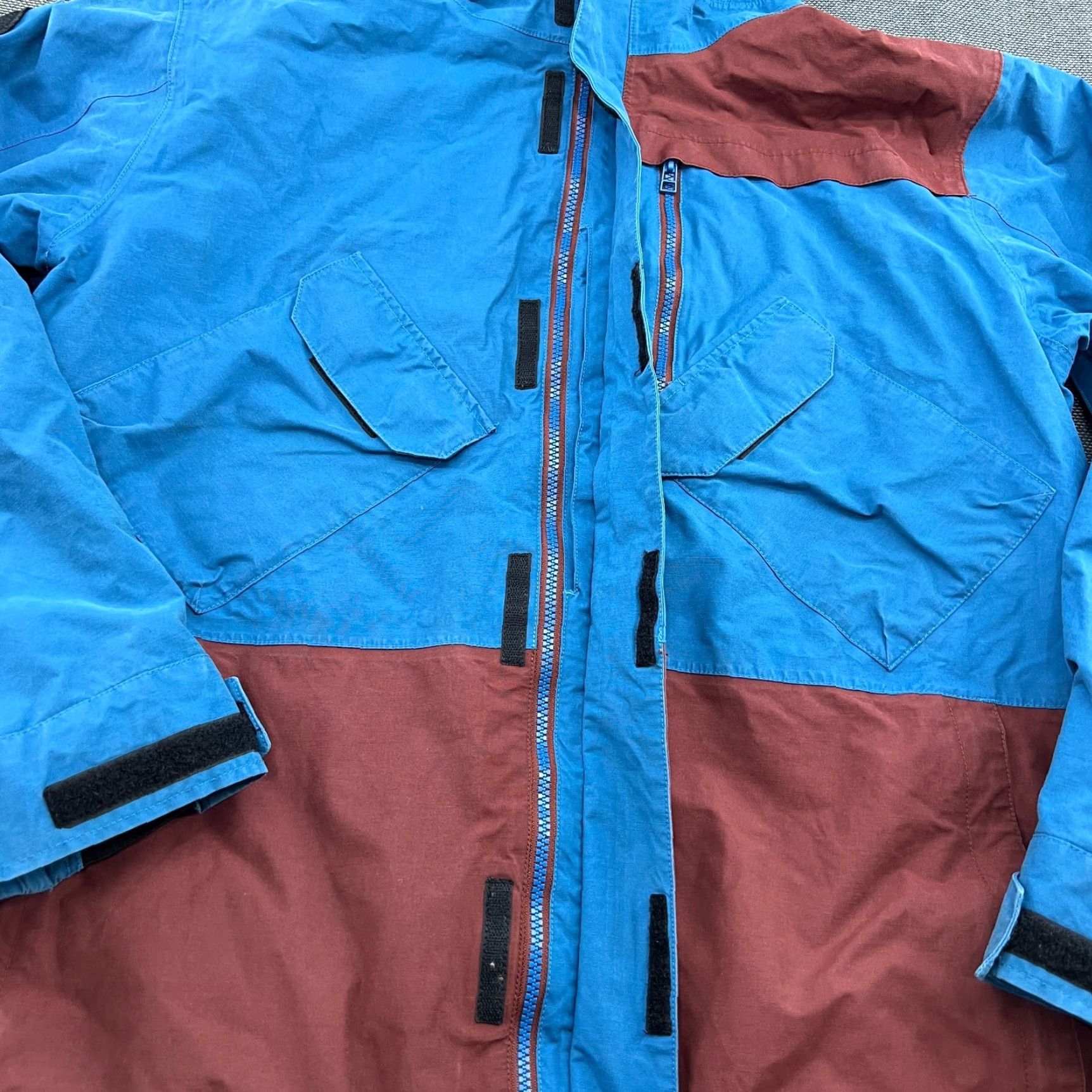 Burton Analog Burton Buck Knife Jacket Mens XL Hooded Windbreaker Multicolor Blue Red Jacket Size US XL / EU 56 / 4 - 7 Thumbnail