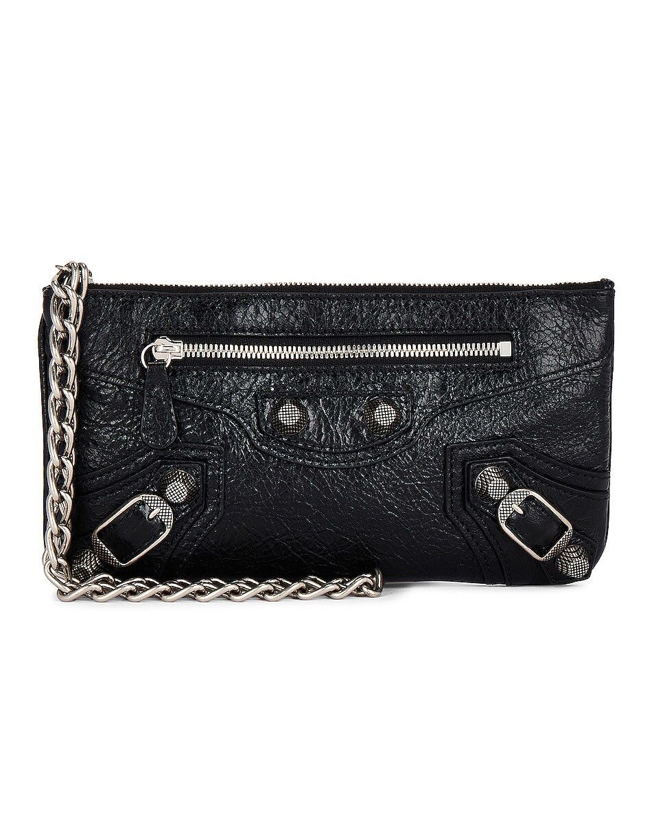 Balenciaga o1bcso1str0924 Size: OS / Le Cagole Phone Pouch in Black Size ONE SIZE - 1 Thumbnail