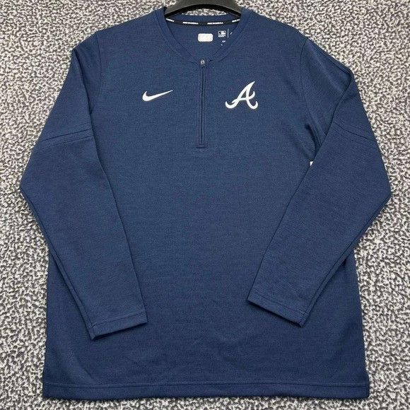Nike Nike Dri-Fit Shirt Men Atlanta Braves MLB 1/4 Zip New L Size US L / EU 52-54 / 3 - 1 Thumbnail