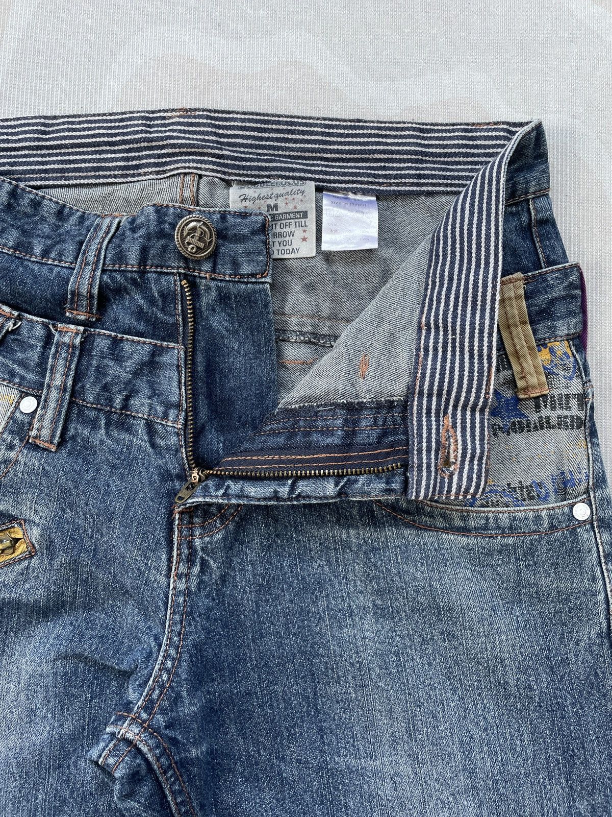 If Six Was Nine Sick Doublefocus Double Waist Jeans (LG111) Size US 31 - 4 Thumbnail