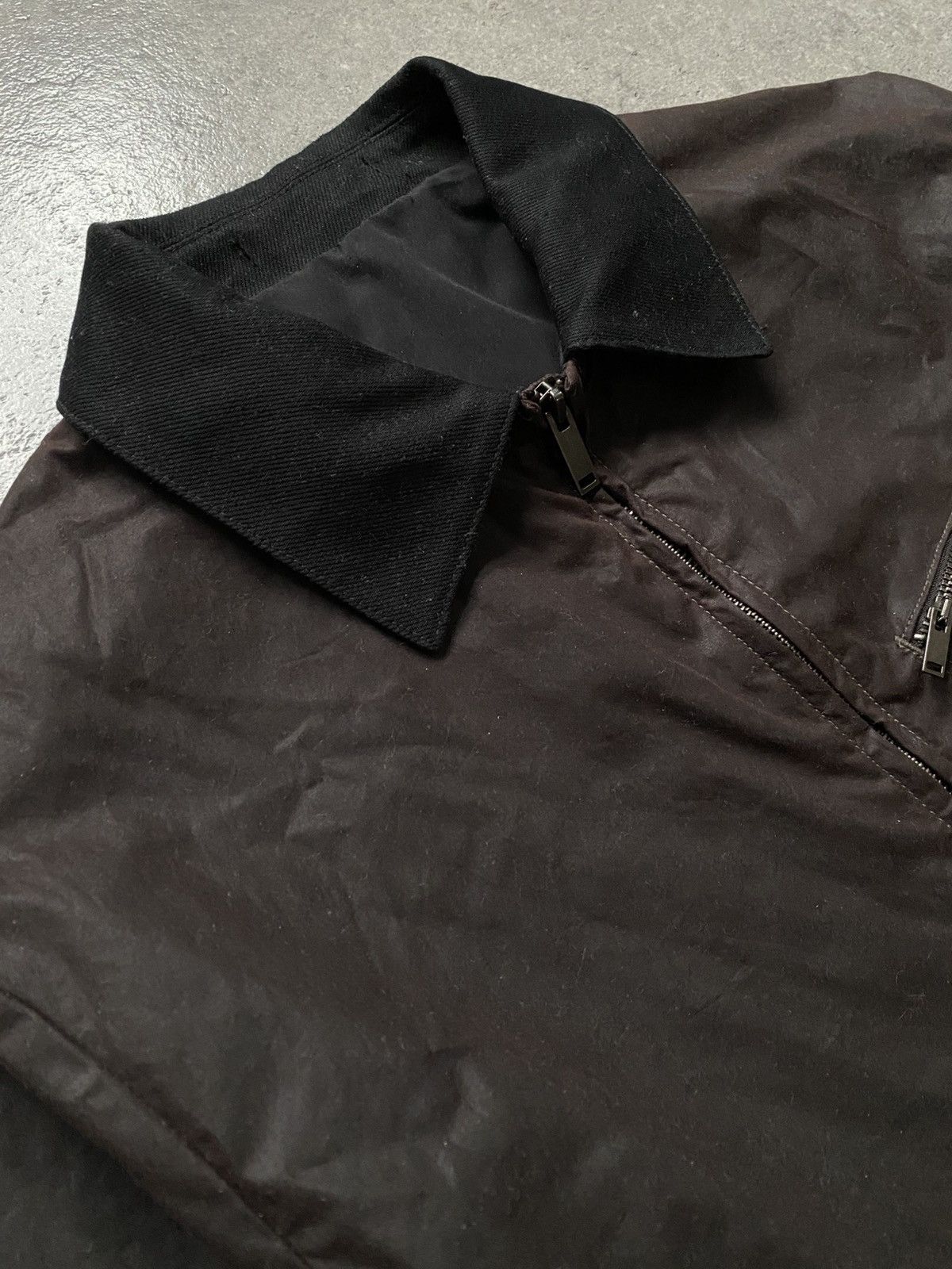 Unsound Rags Vintage Brown Waxed Casual Utility Jacket Size US S / EU 44-46 / 1 - 3 Thumbnail