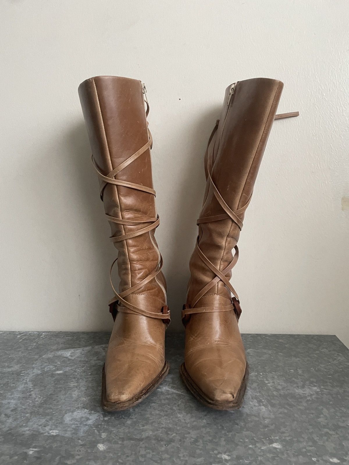 Vintage VINTAGE BRAZILLIAN LACE UP BOOTS Size US 6 / IT 36 - 3 Thumbnail