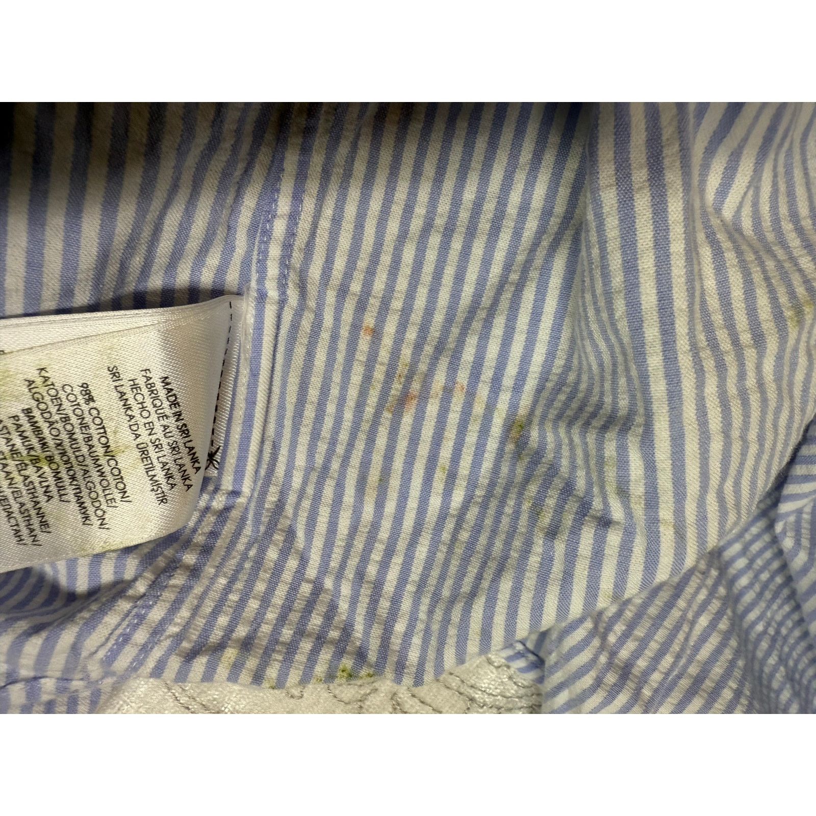 Polo Ralph Lauren Polo RALPH LAUREN Men's XLT Blue Stripe Seersucker Shirt Size US XL / EU 56 / 4 - 7 Thumbnail