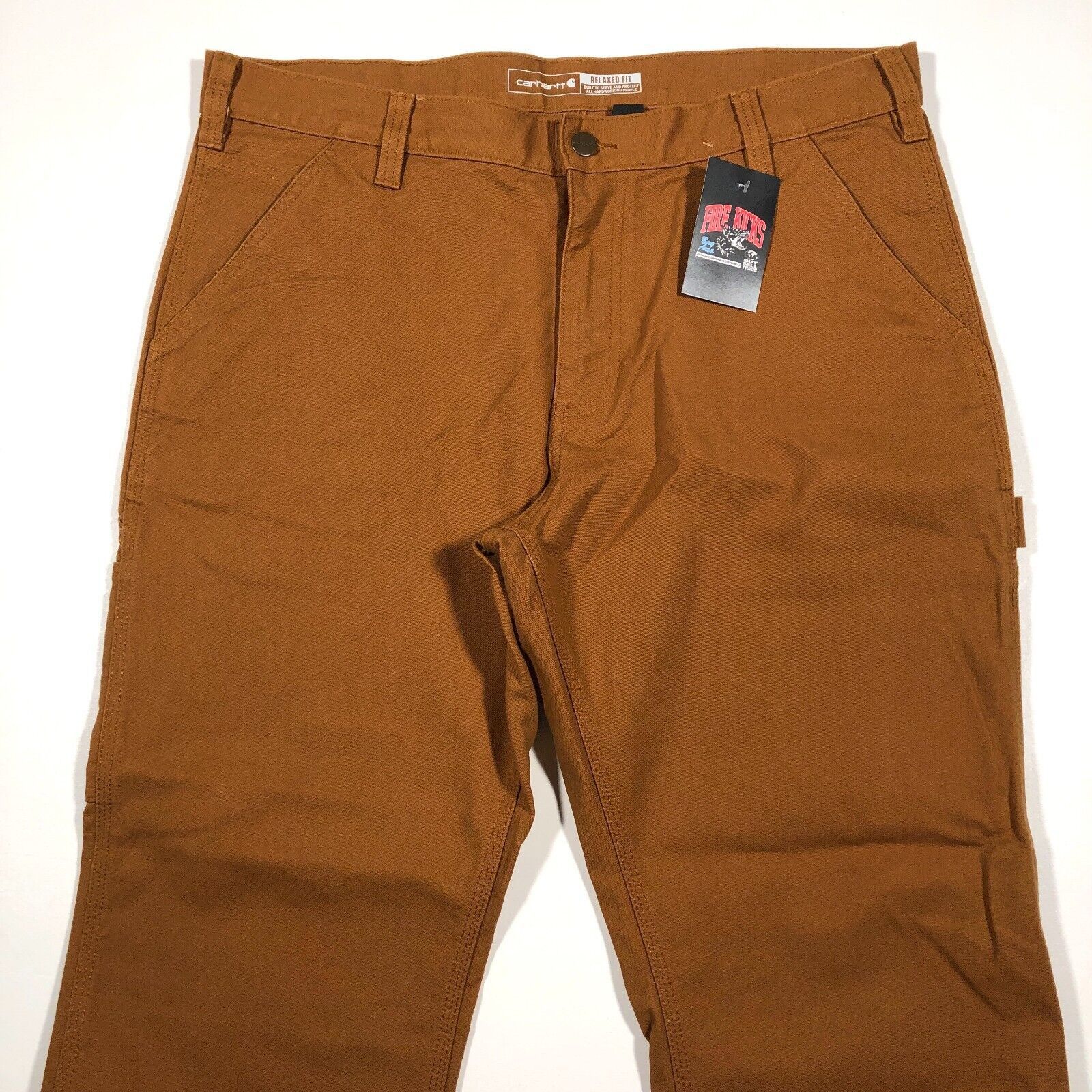 Carhartt × Vintage × Wrangler Carhartt Rugged Flex Relaxed Fit Work Pants Brown Size 36x30 Size US 36 / EU 52 - 9 Thumbnail