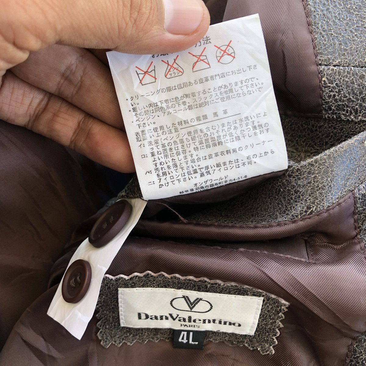 Valentino Vintage Dan Valentino Paris Leather Coat / Jacket Size US XXL / EU 58 / 5 - 19 Thumbnail