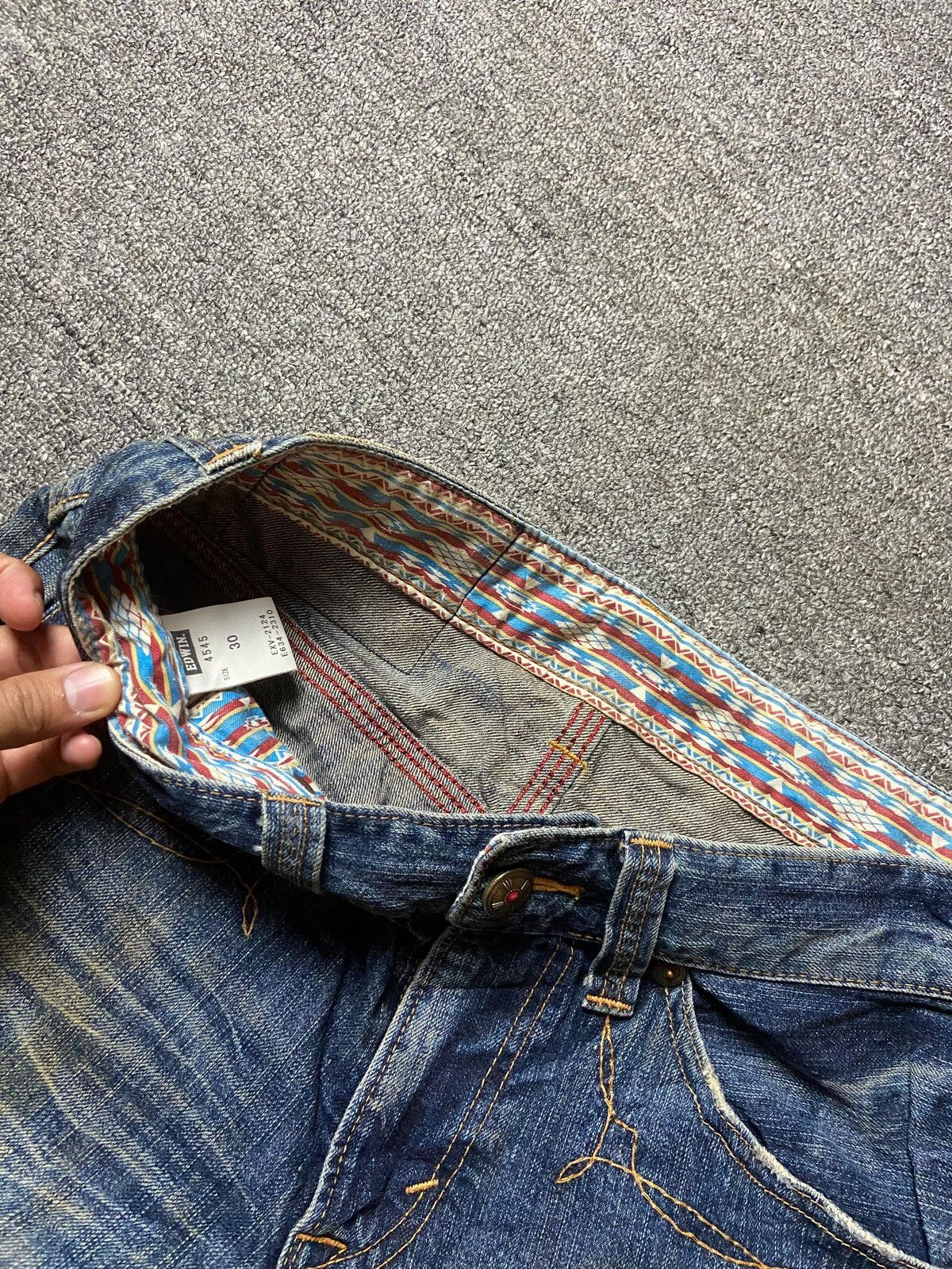 Edwin × Japanese Brand × Vintage Vintage Edwin Exclusive XV Denim Jeans Shorts (128) Size US 32 / EU 48 - 7 Thumbnail
